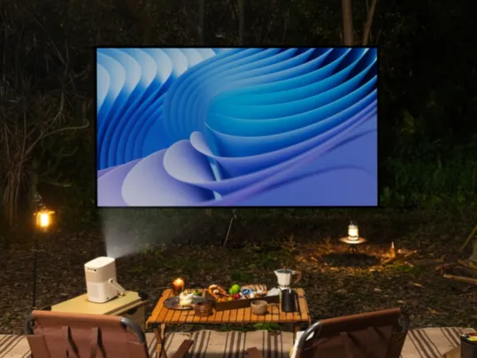 Projektor Yaber T2 Plus ponúka uhlopriečku premietania od 40" do 120"