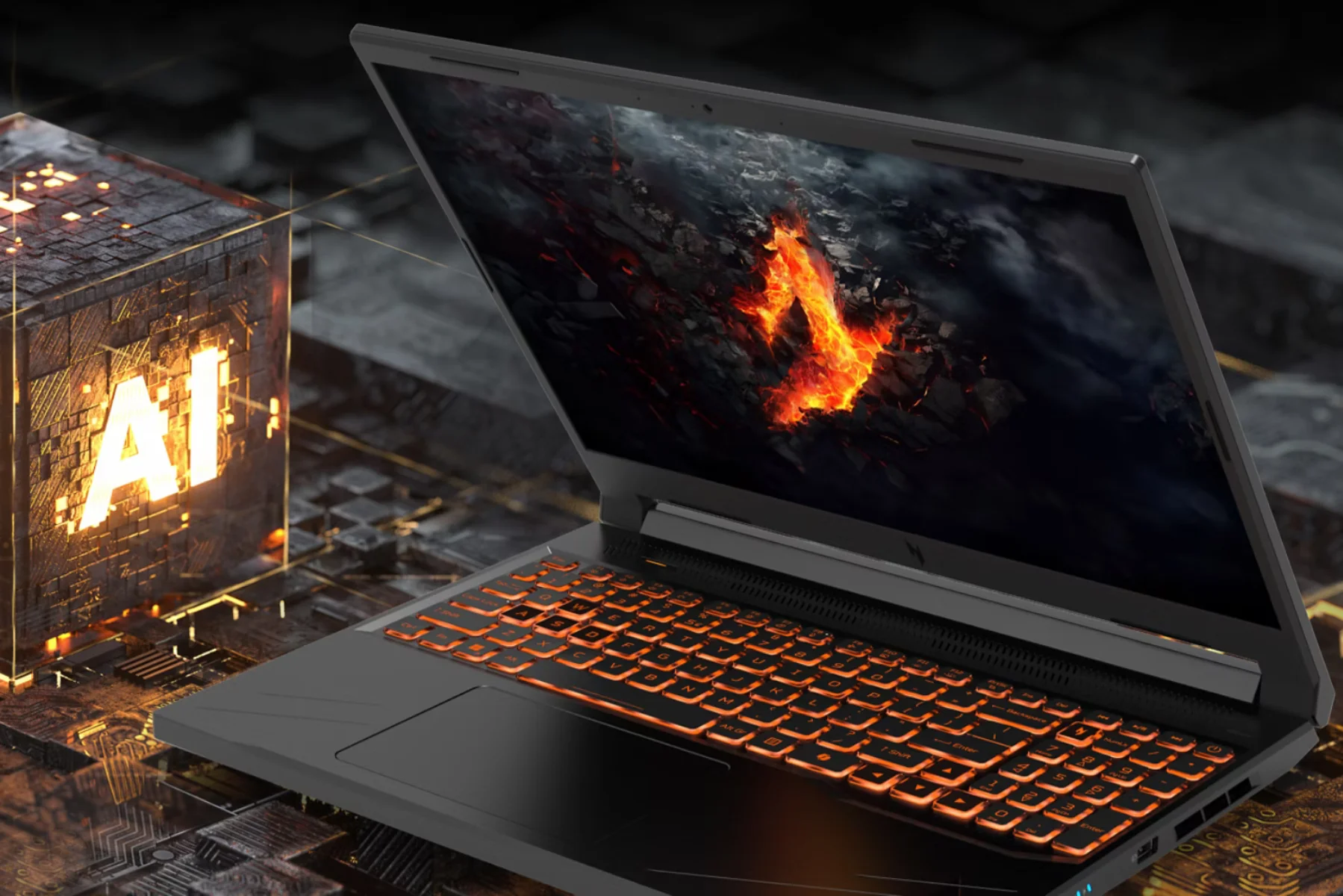 Herný notebook Acer Nitro V 16 AI optimalizovany vykon