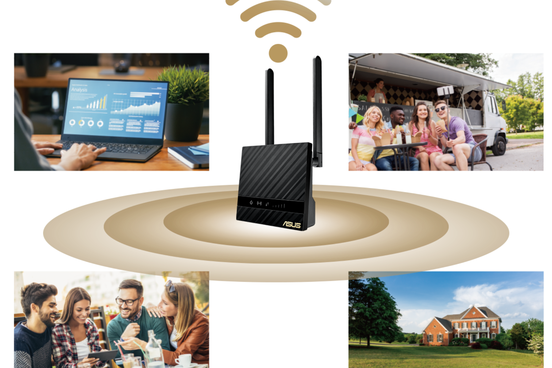 WiFi router Asus 4G-N16 B1 - N300 LTE