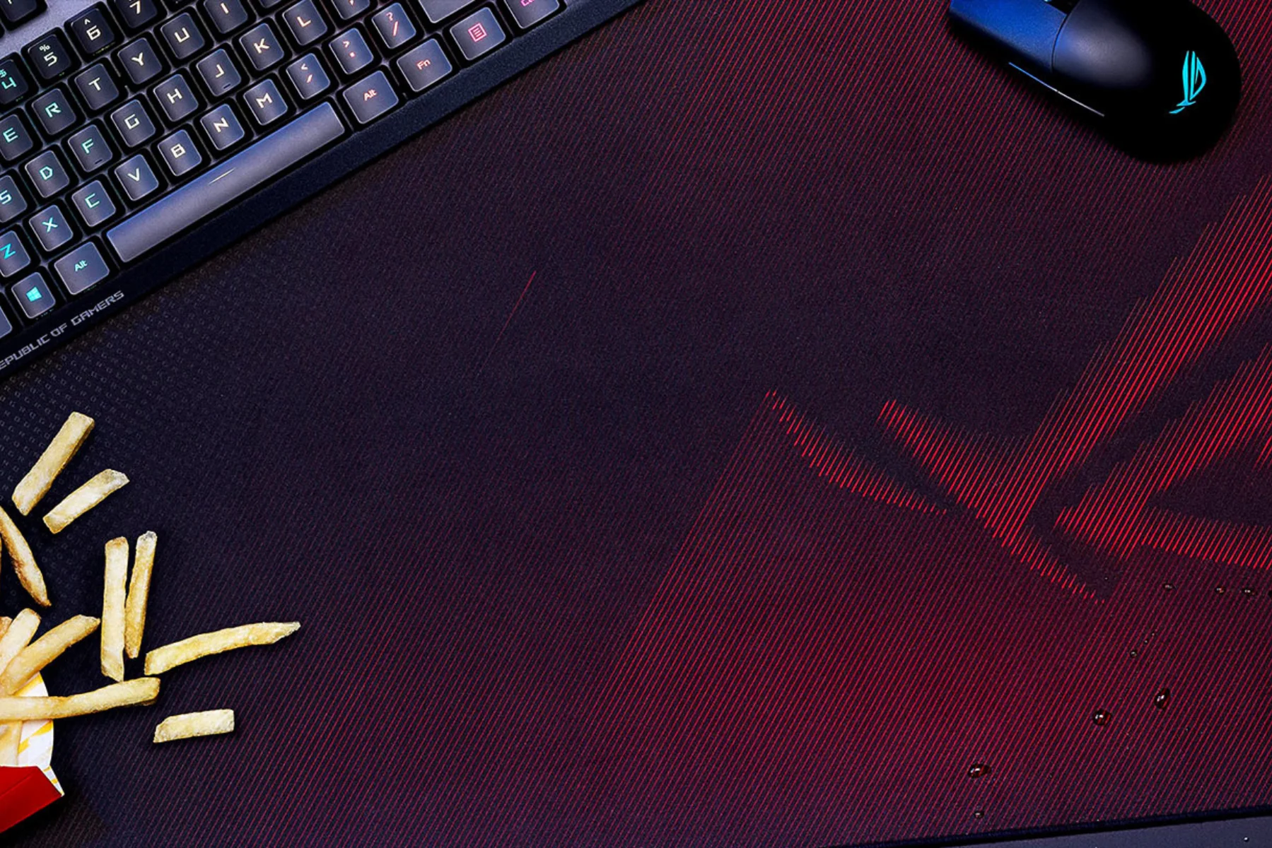 Herná podložka pod myš Asus ROG Scabbard II Medium trojita ochrana