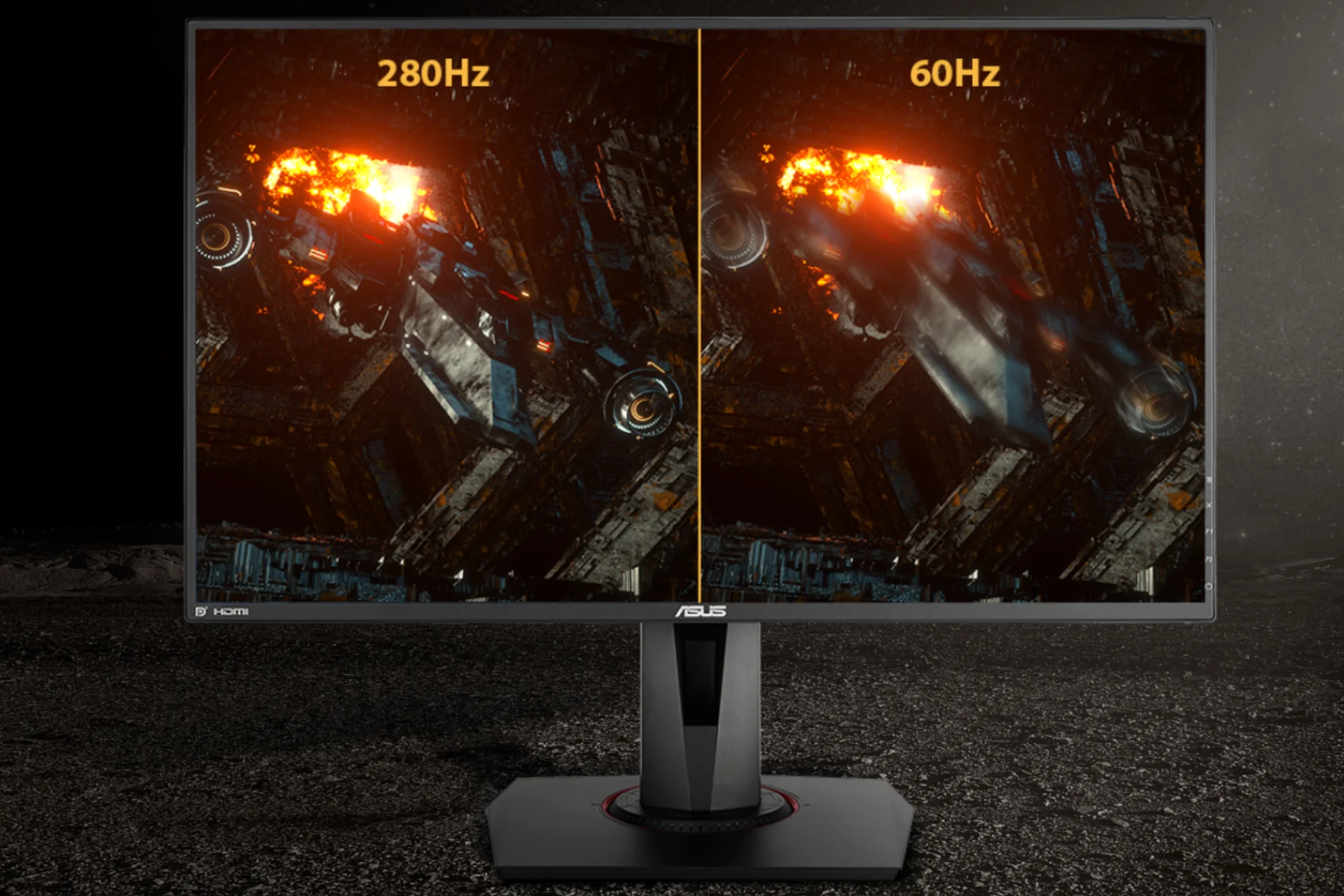 Herný monitor Asus TUF Gaming VG279QM obnovovacia frekvencia