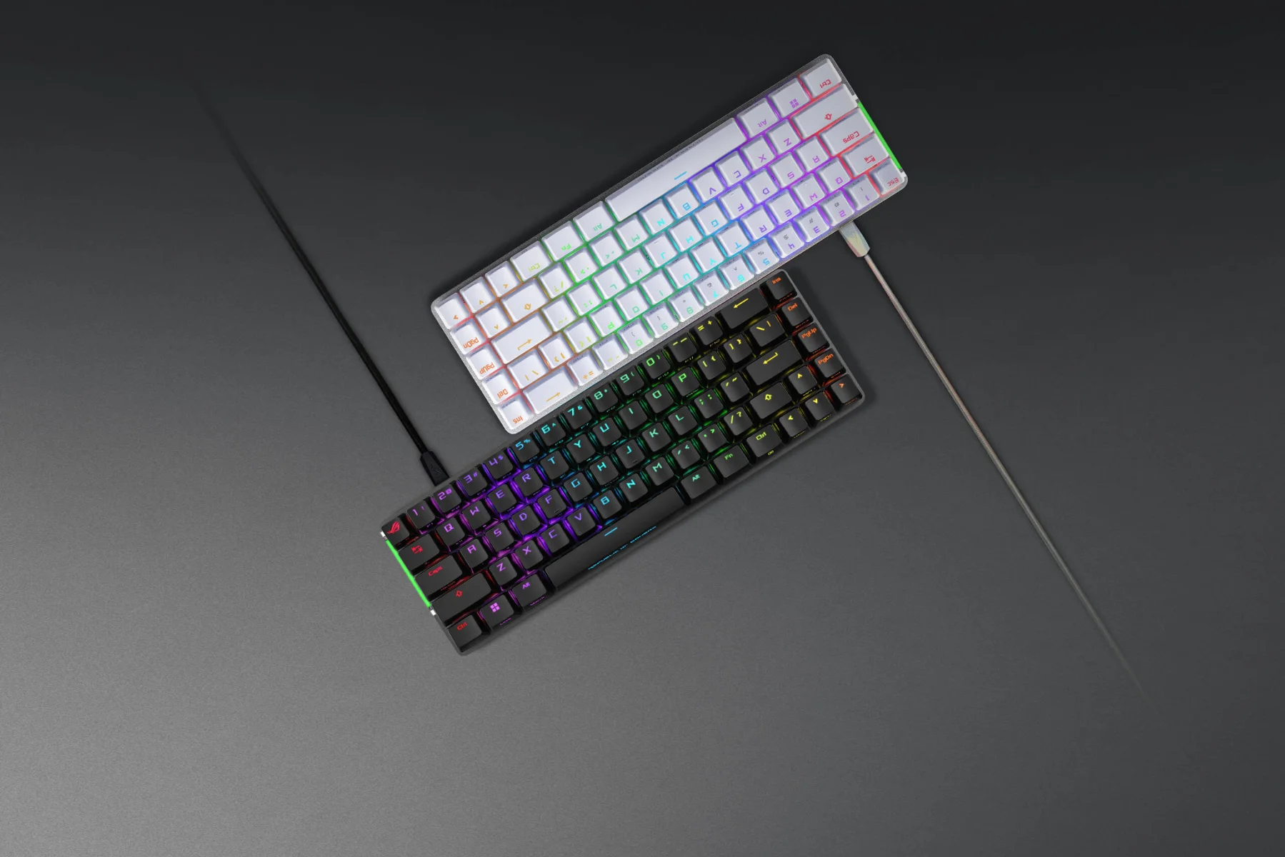 Herná klávesnica ASUS ROG FALCHION ACE Moonlight White kompaktna