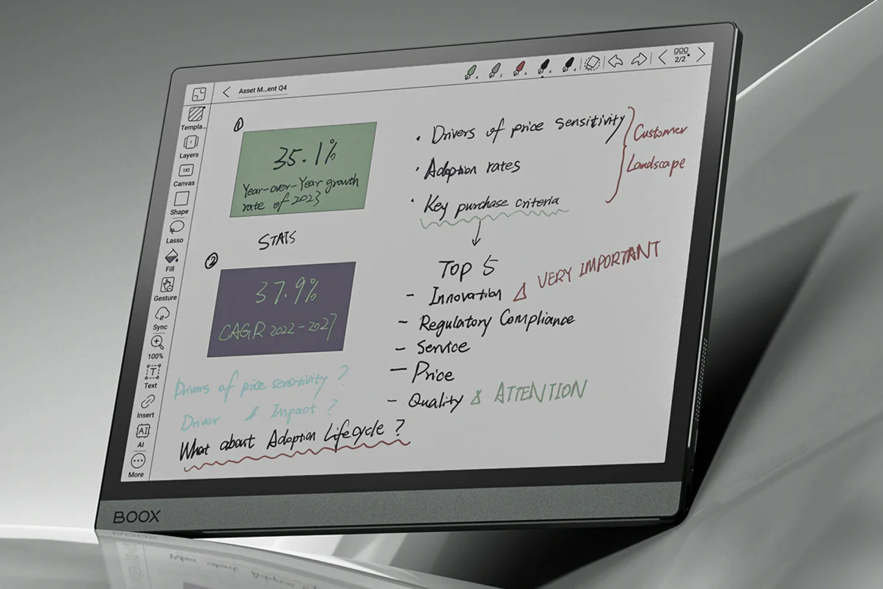 Čítačka elektronických kníh Onyx Boox Tab Ultra C Pro farebny epaper displej