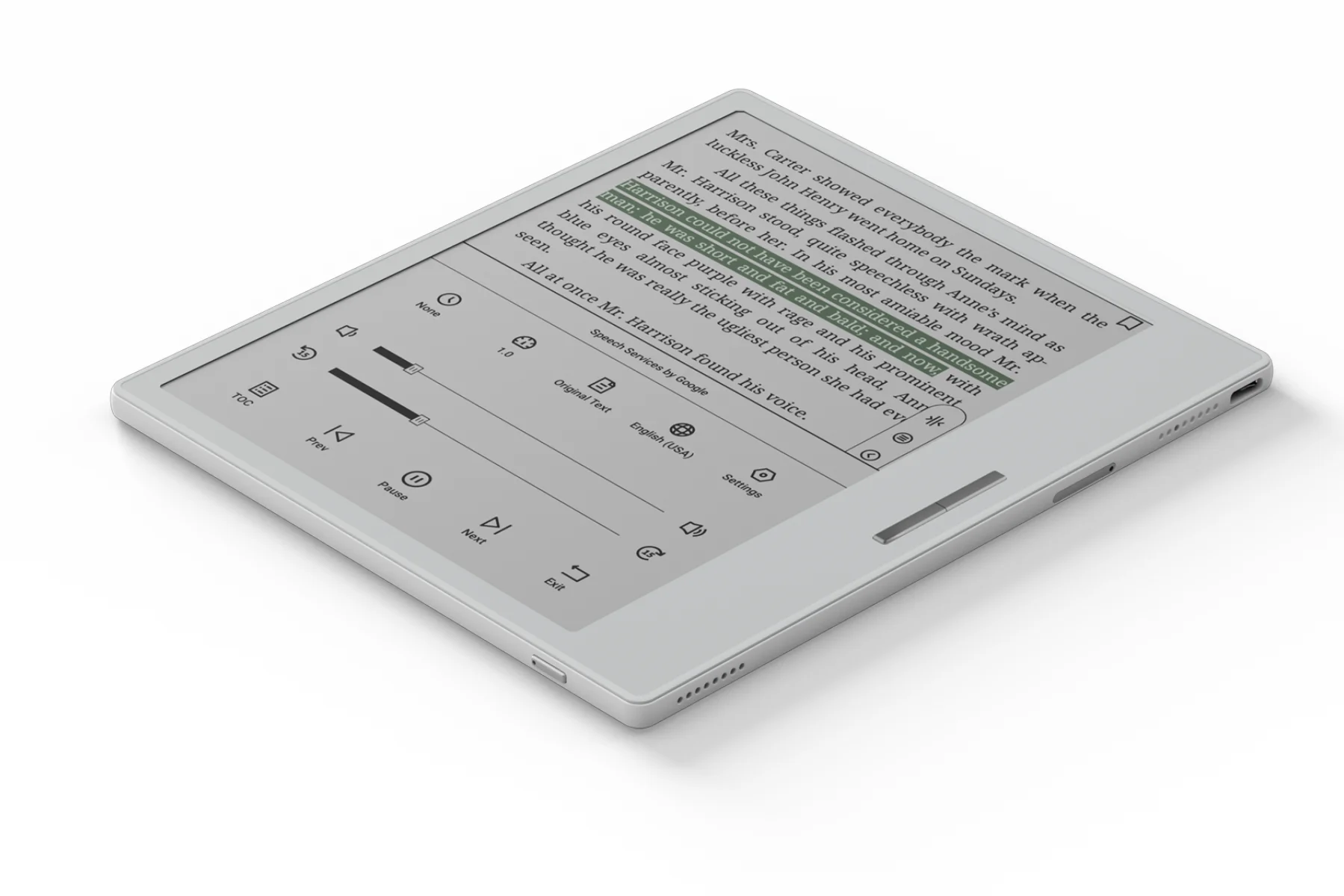 Čítačka elektronických kníh Onyx Boox Go Color 7 biela prevod textu na rec