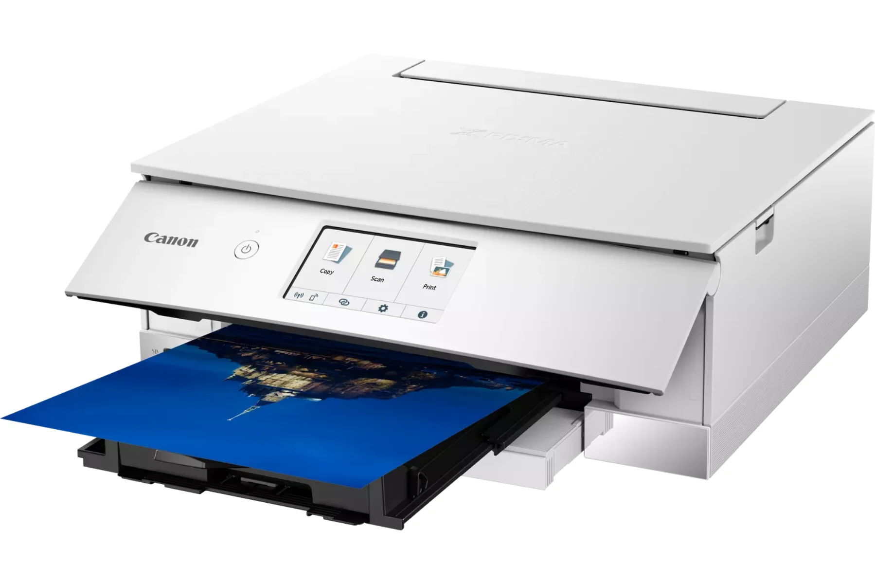 Atramentová farebná multifunkčná tlačiareň Canon PIXMA TS8751 WH vykon