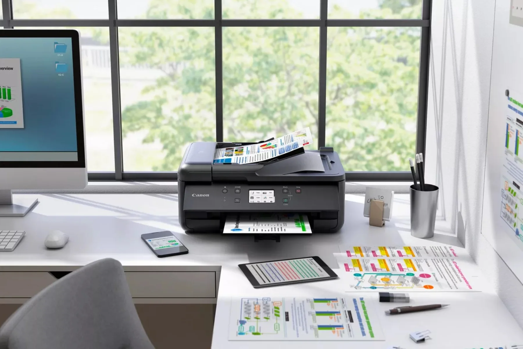 Atramentová farebná multifunkčná tlačiareň Canon PIXMA TR7650 system 4 v 1