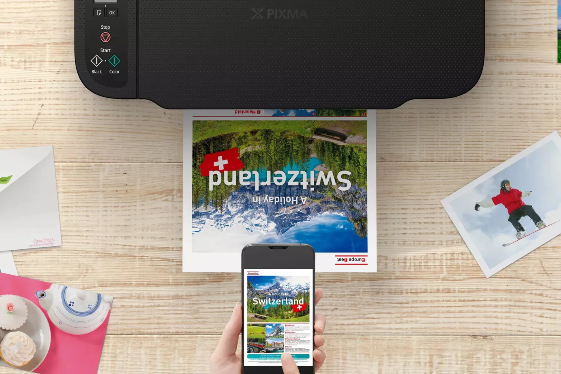 Atramentová farebná multifunkčná tlačiareň Canon PIXMA TS3750i canon print aplikacia