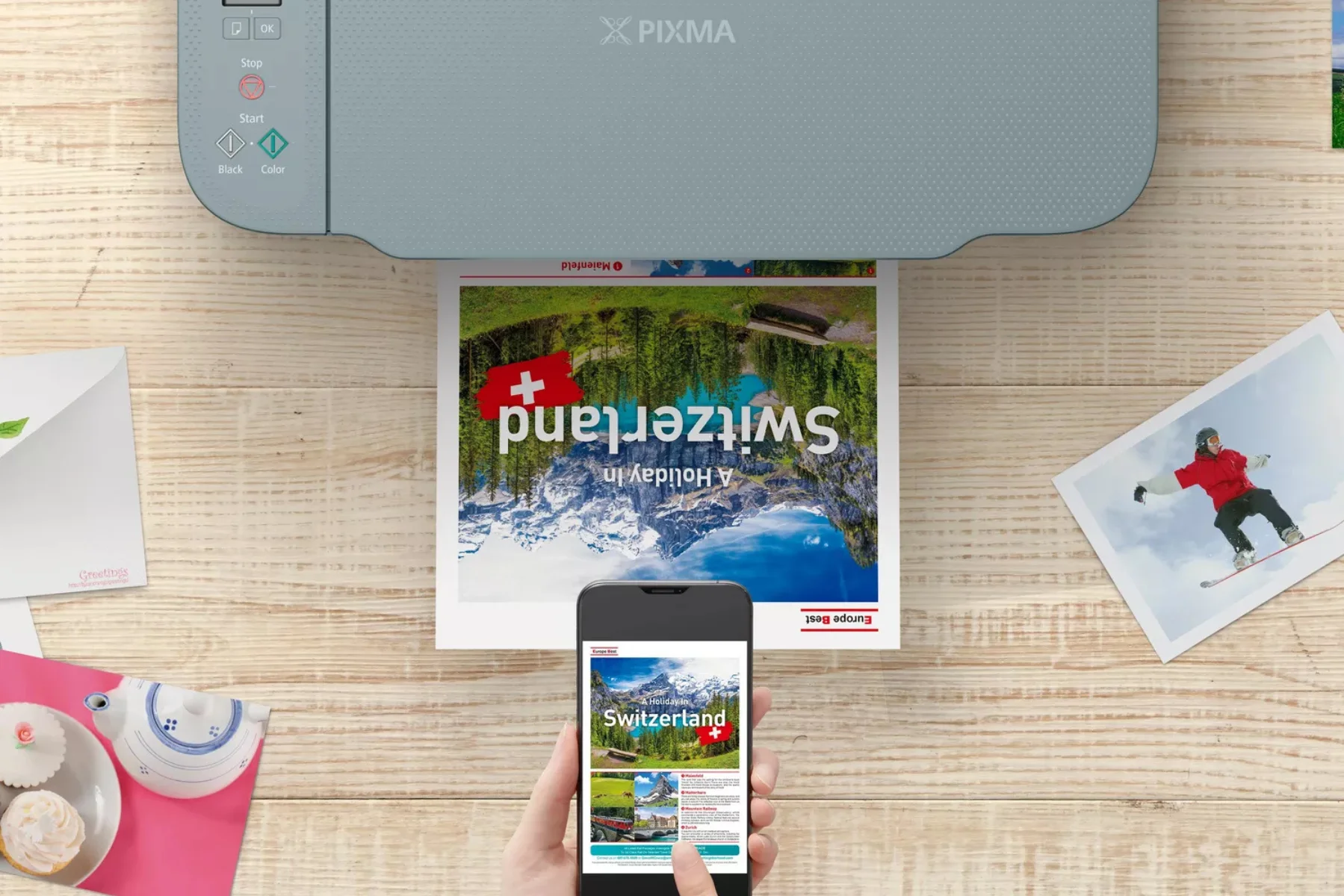 Atramentová farebná multifunkčná tlačiareň Canon Pixma TS3752i Blue canon print aplikacia