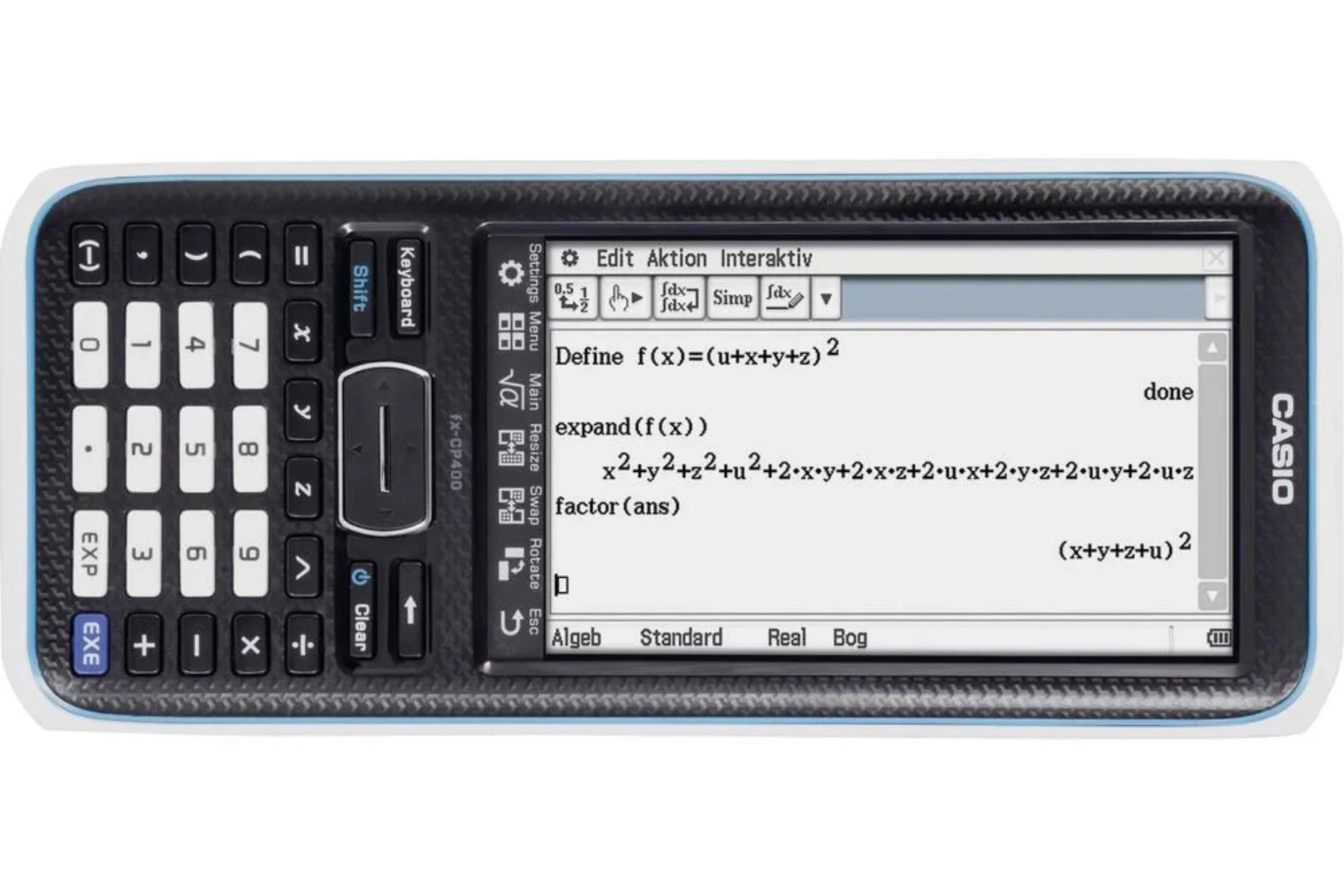 Vedecká kalkulačka Casio FX-CP400 funkcie vykon