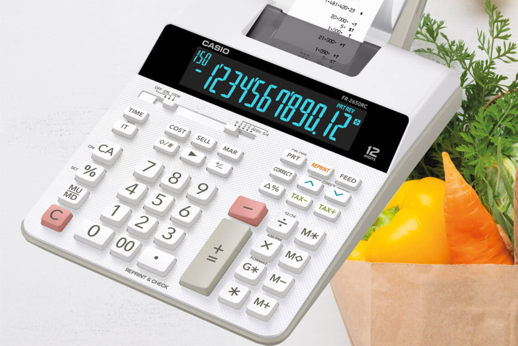 Stolná kalkulačka s tlačou Casio FR 2650 RC uvod
