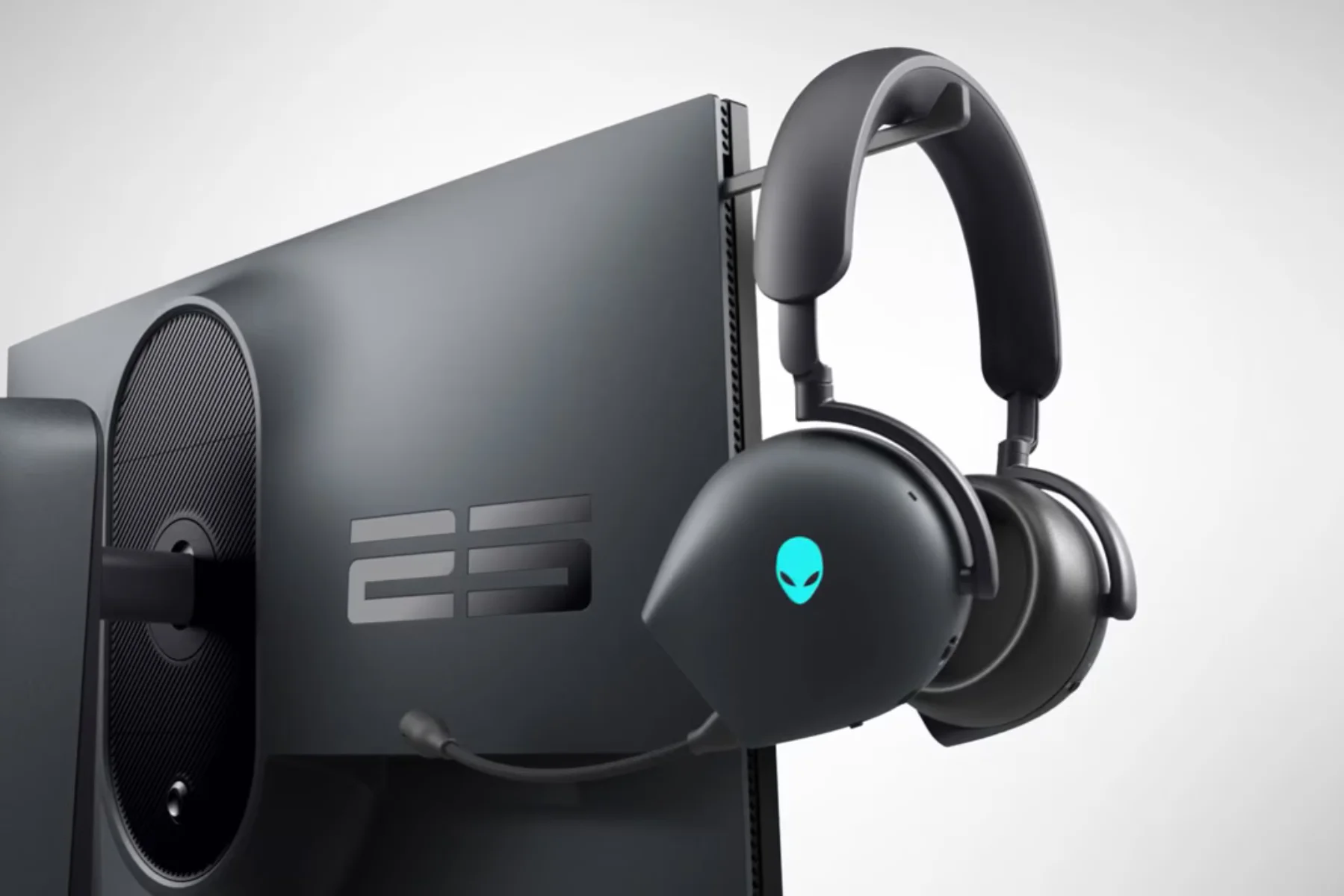 Herný monitor Dell AW2523HF drziak headsetu