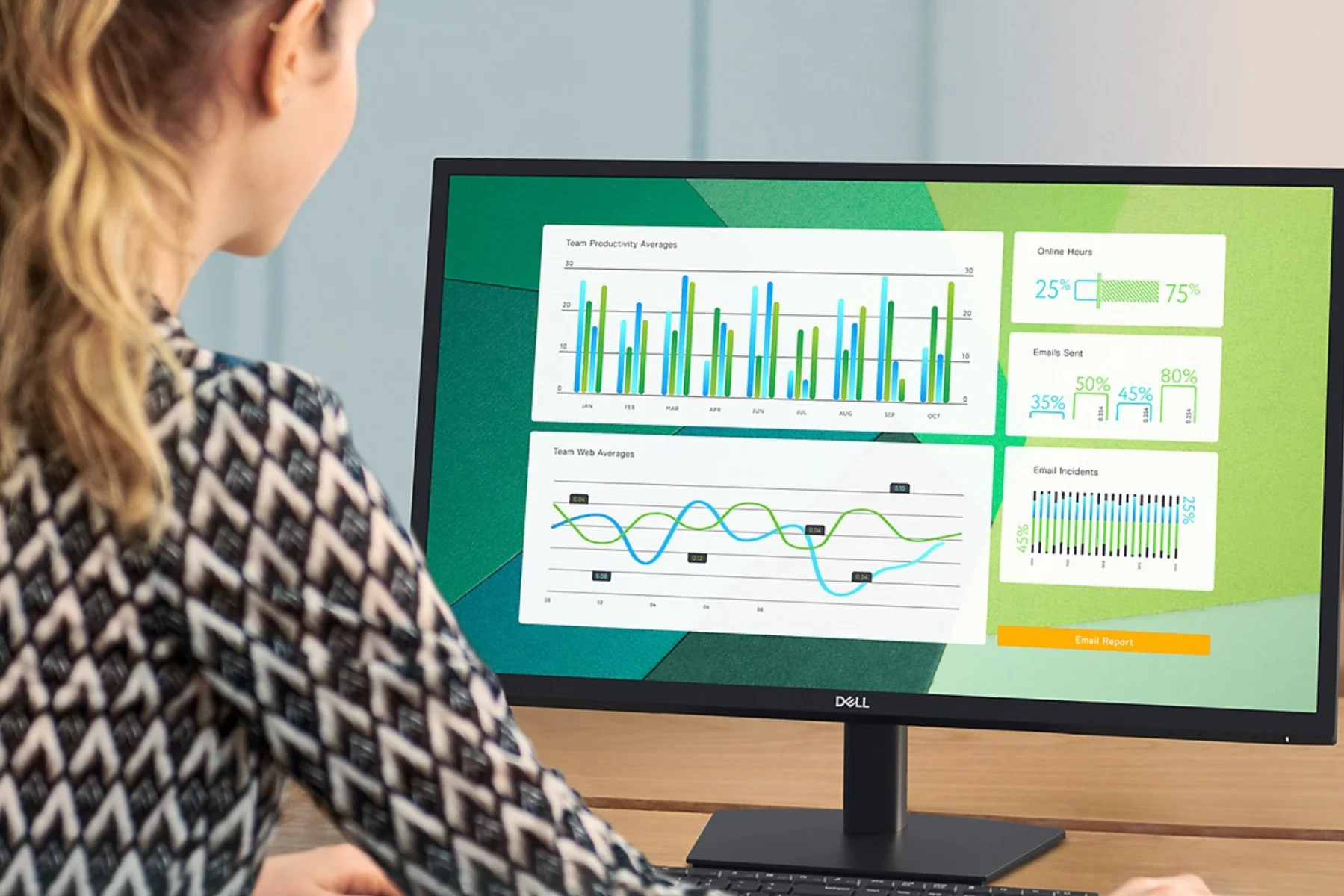 Monitor Dell LCD E2423HN 23,8 LED FHD 8ms vykon