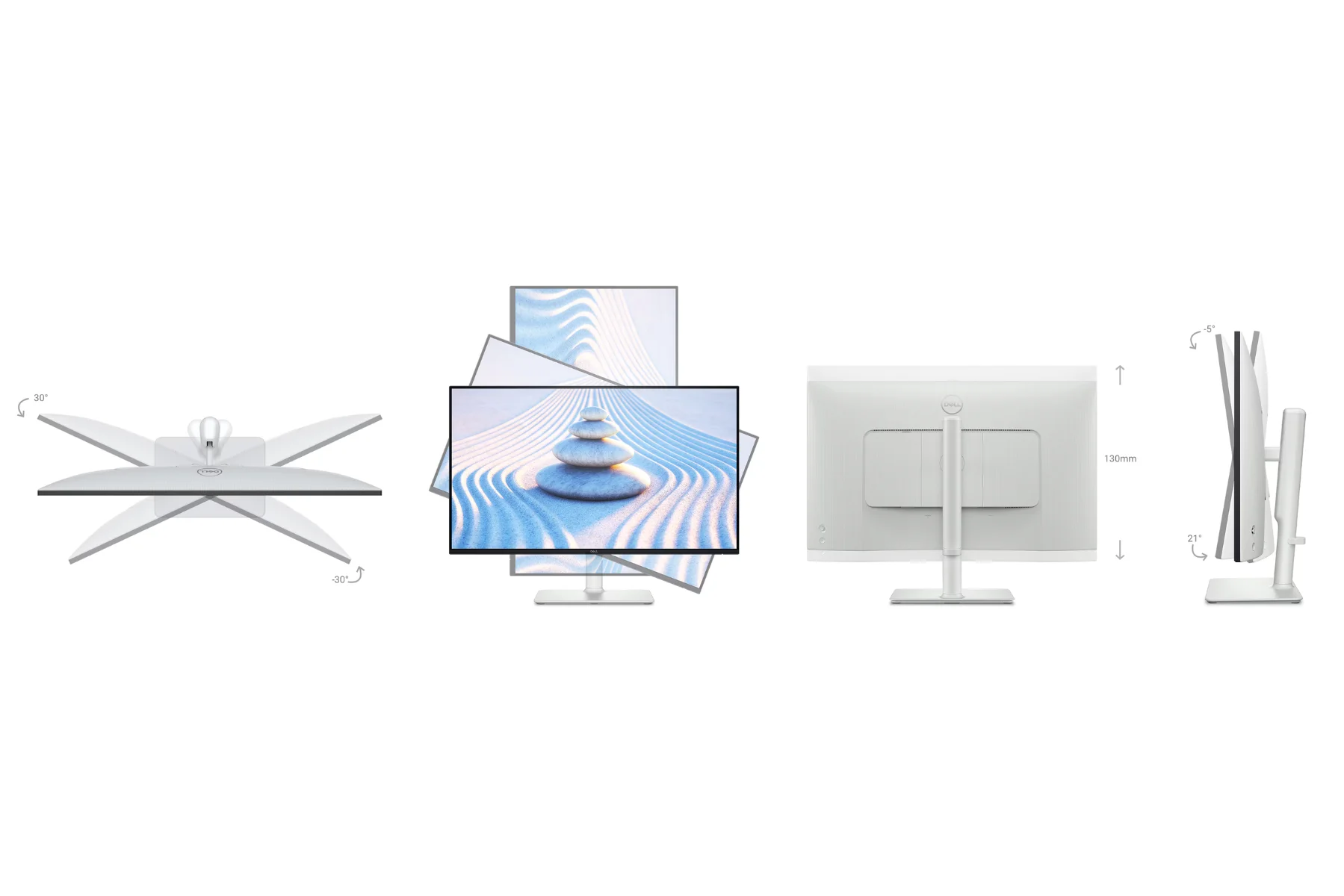 Monitor Dell LCD S2425H 23,8 8ms Speaker naklon