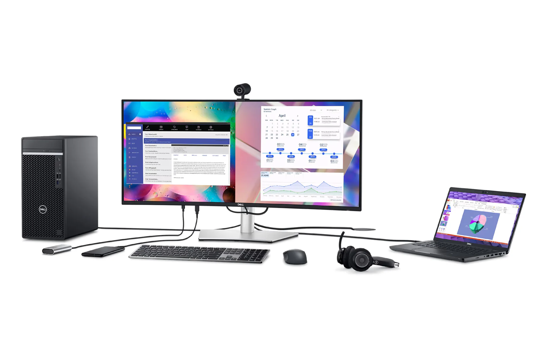 Monitor Dell U3223QZ konektivita