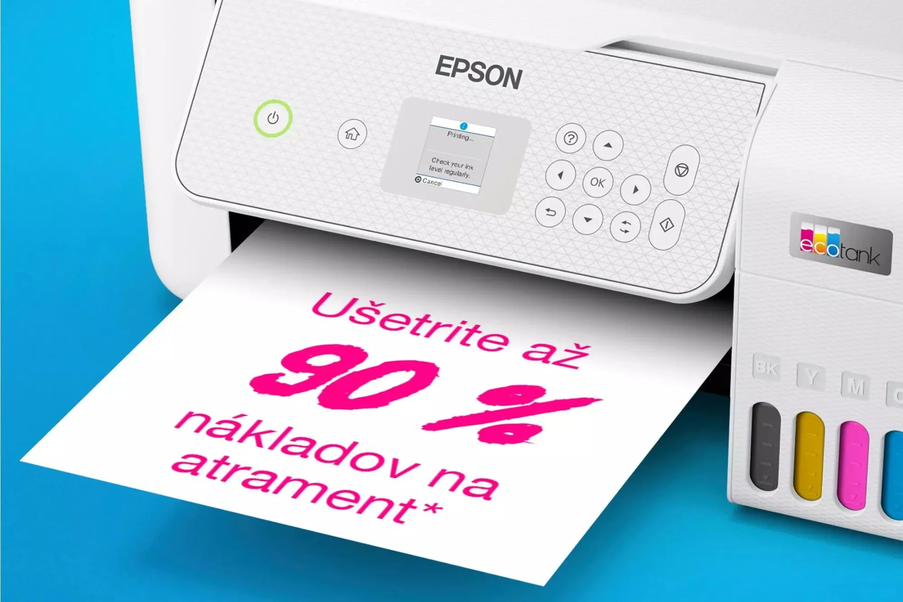 Atramentová tlačiareň Epson EcoTank L3286 setrenie nakladov