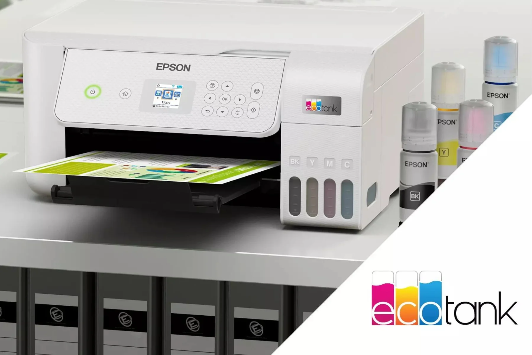 Atramentová tlačiareň Epson EcoTank L3286 obrazovka LCD