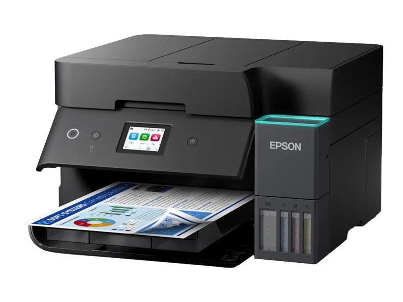Atramentová tlačiareň Epson Eco Tank pri práci