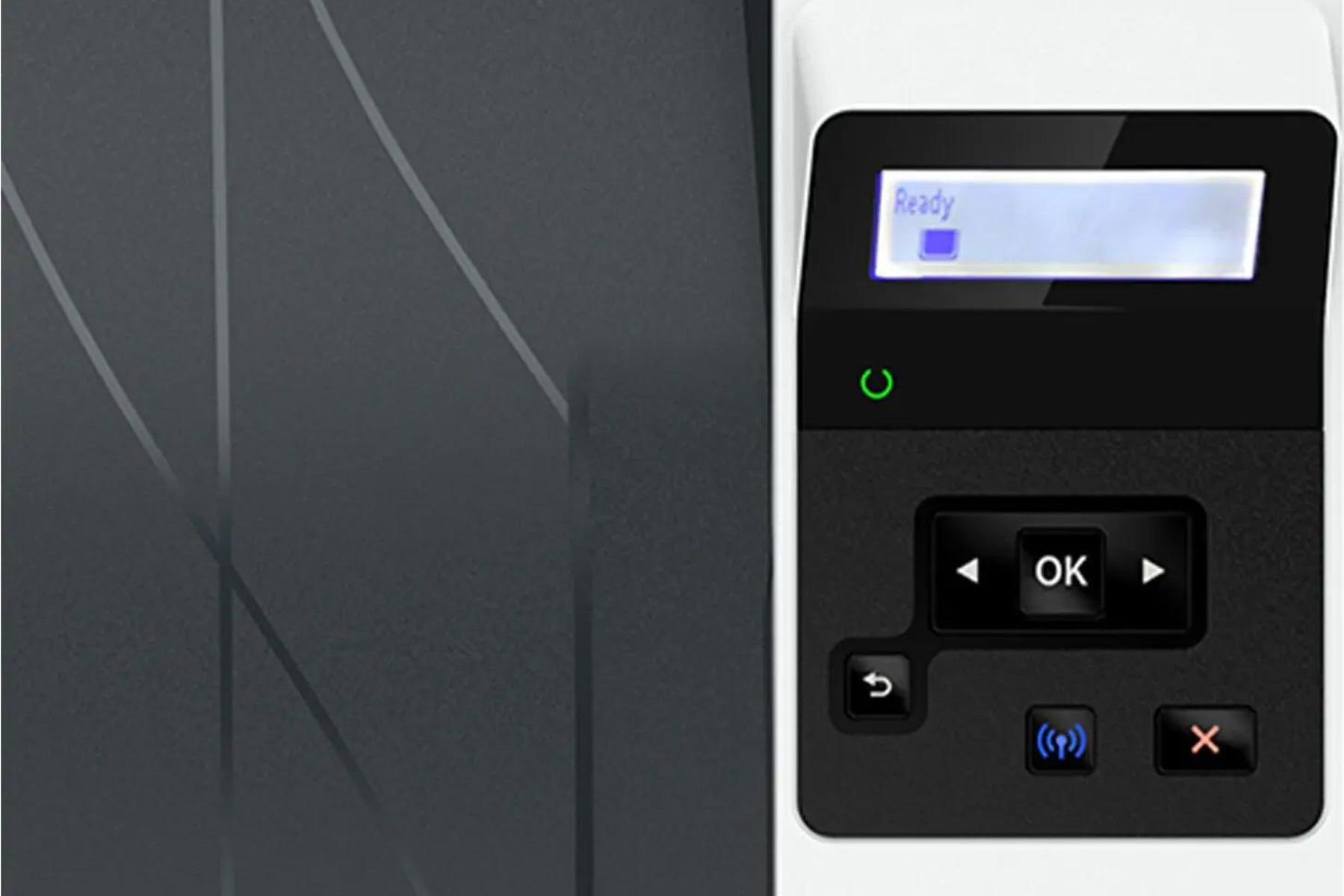 HP LaserJet Pro 4002dwe HP+ Printer riadiaci panel