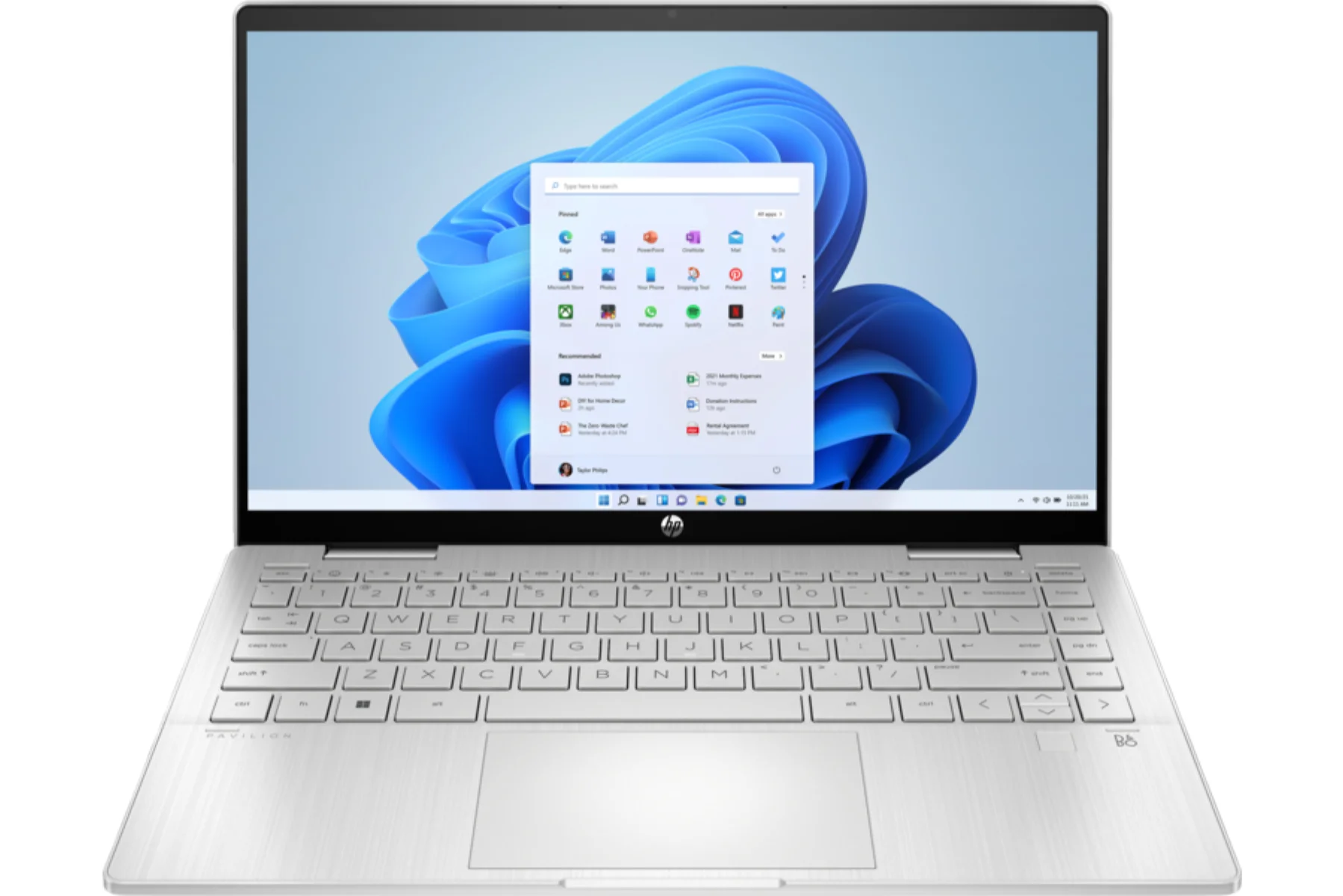 Notebook HP Pavilion x360 14ek1003nc Natural silver dizajn zvuk