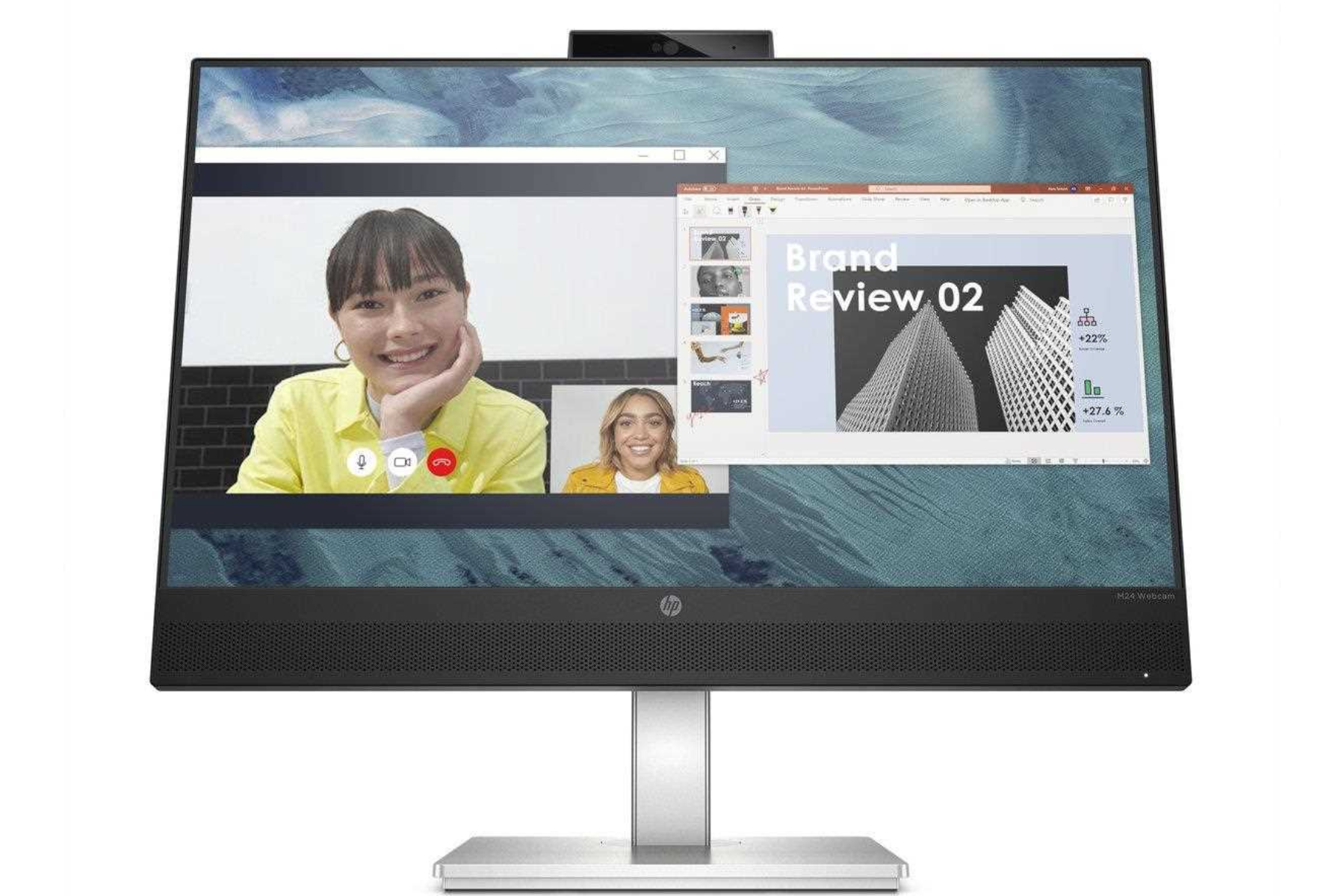 Monitor HP LCD M24 Webcam displej