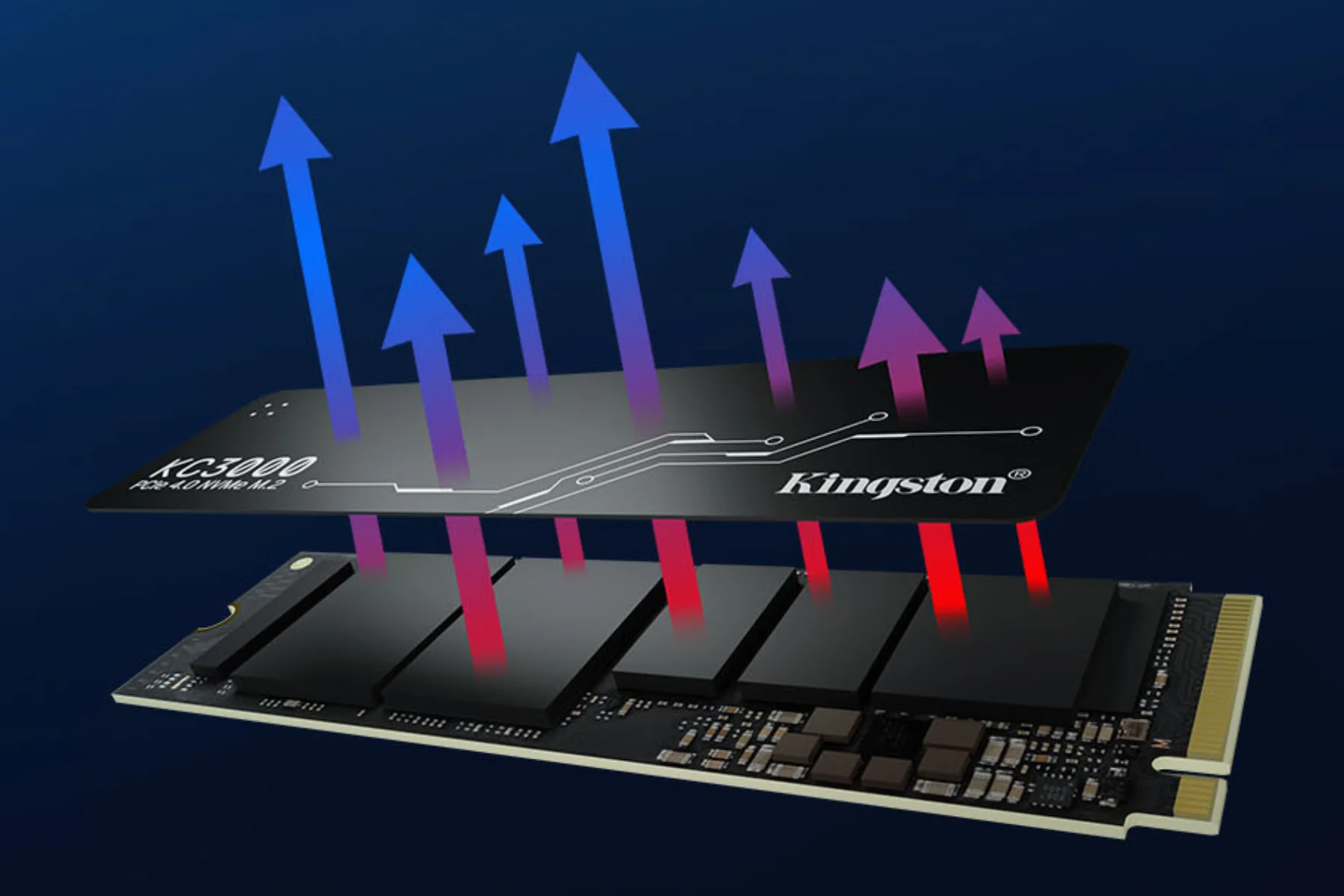 Interný SSD disk Kingston KC3000 M.2 2048 GB nizkoprofilovy rozvadzac tepla