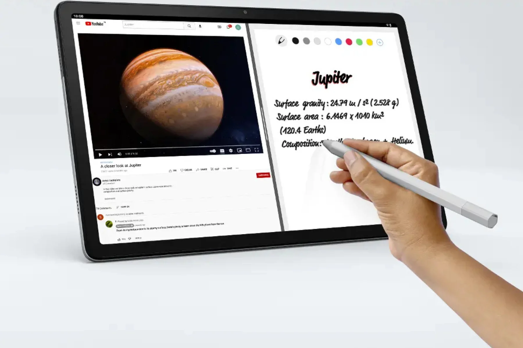 Tablet Lenovo Tab P11 (2nd Gen) rozdelenie obrazovky