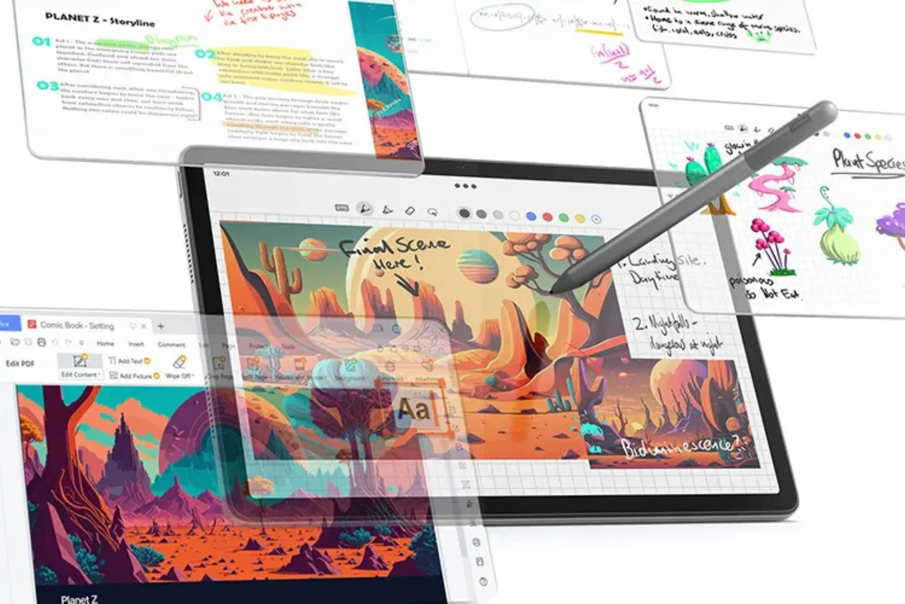 Tablet Lenovo Tab M11 ZADB0165CZ ucenie tab pen