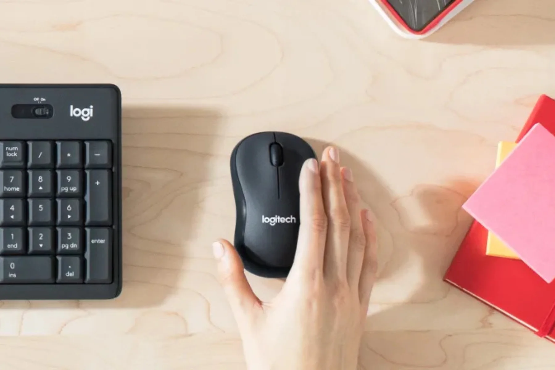 Bezdrôtová myš Logitech M220 Silent Black menej hluku
