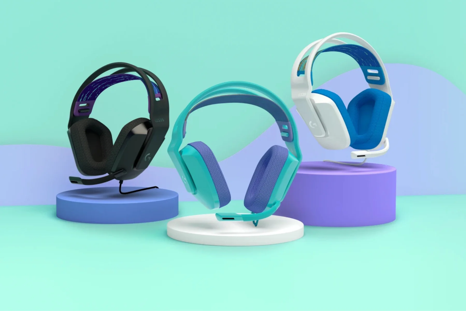 Herné slúchadlá s mikrofónom Logitech G335 BLACK priedusne nausniky