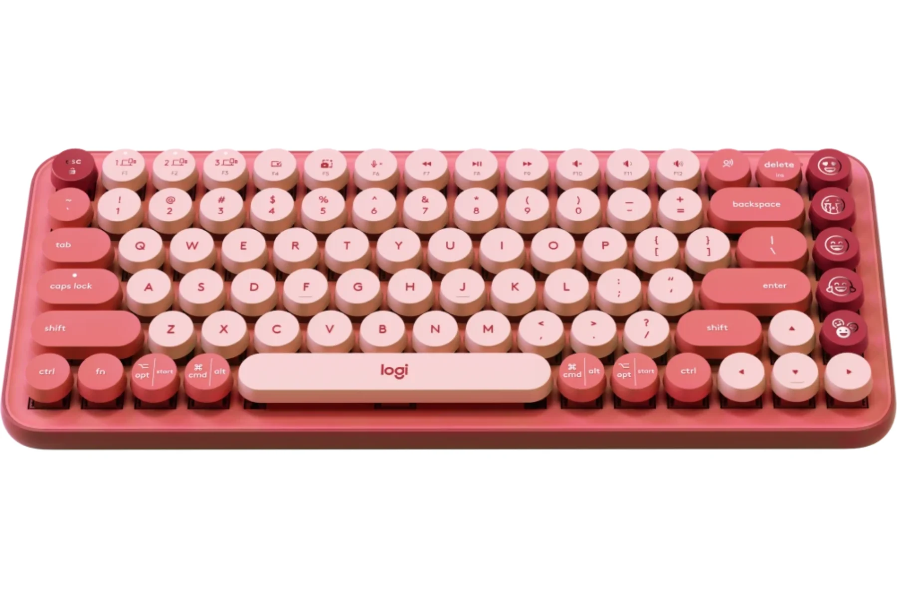 Bezdrôtová klávesnica Logitech POP KEYS HeartBreaker retro styl