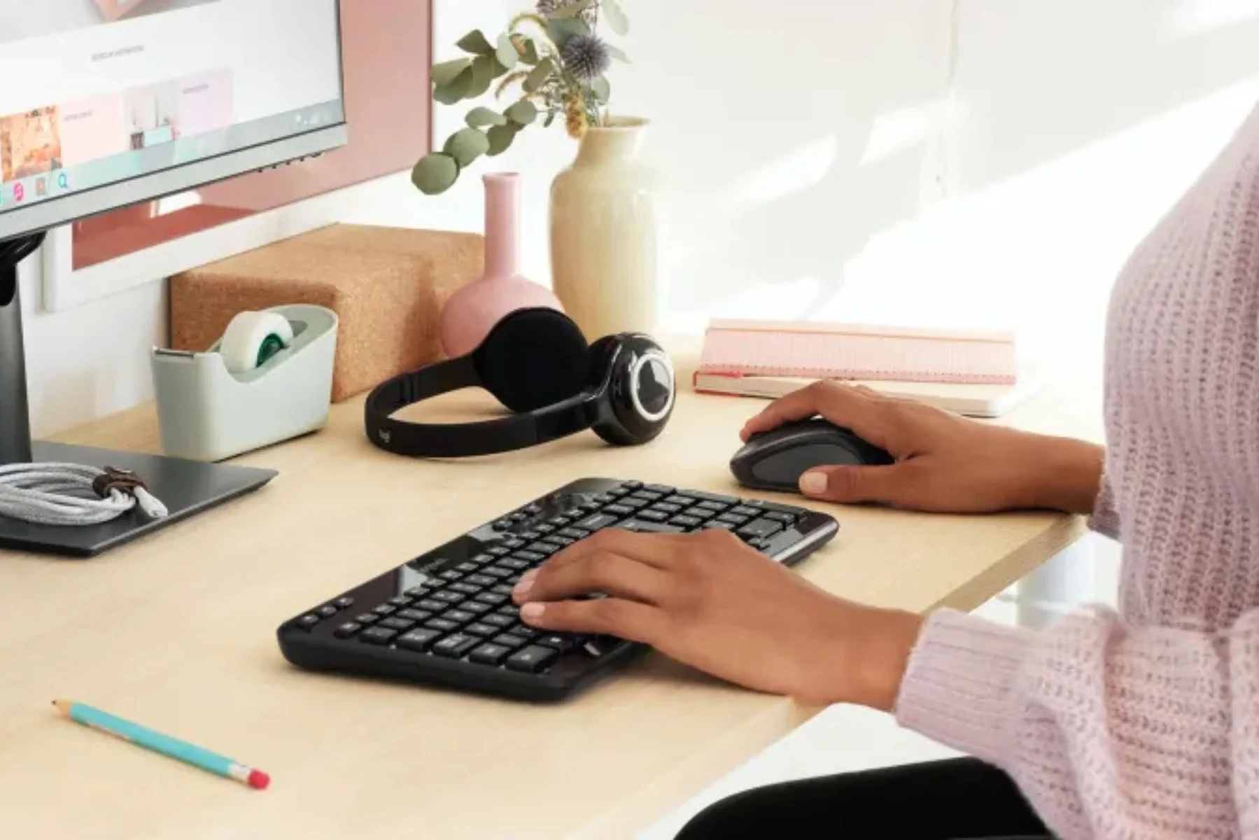 Bezdrôtová myš Logitech M235 bezdrôtová myš RED presne ovladanie