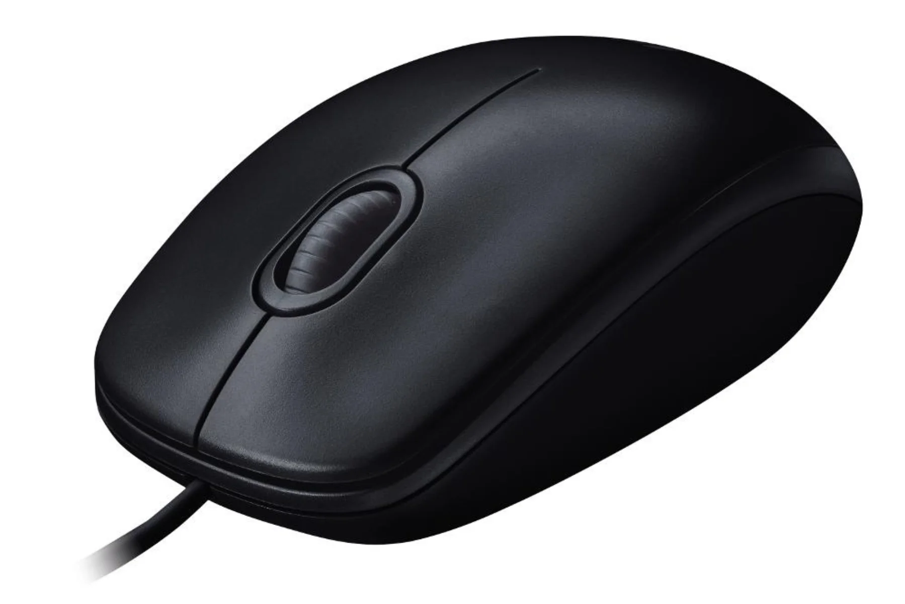 Káblová PC myš Logitech M90 USB Black obojrucne prevedenie