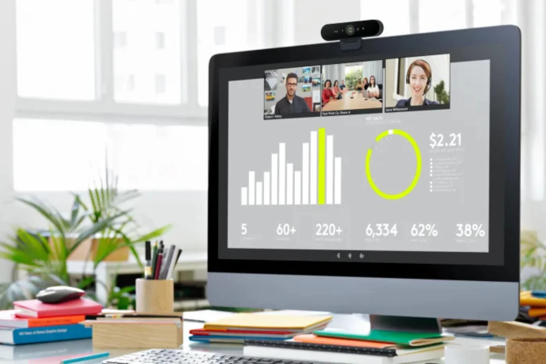 Profesionálna 4K webová kamera Logitech BRIO stream plynuly zaznam