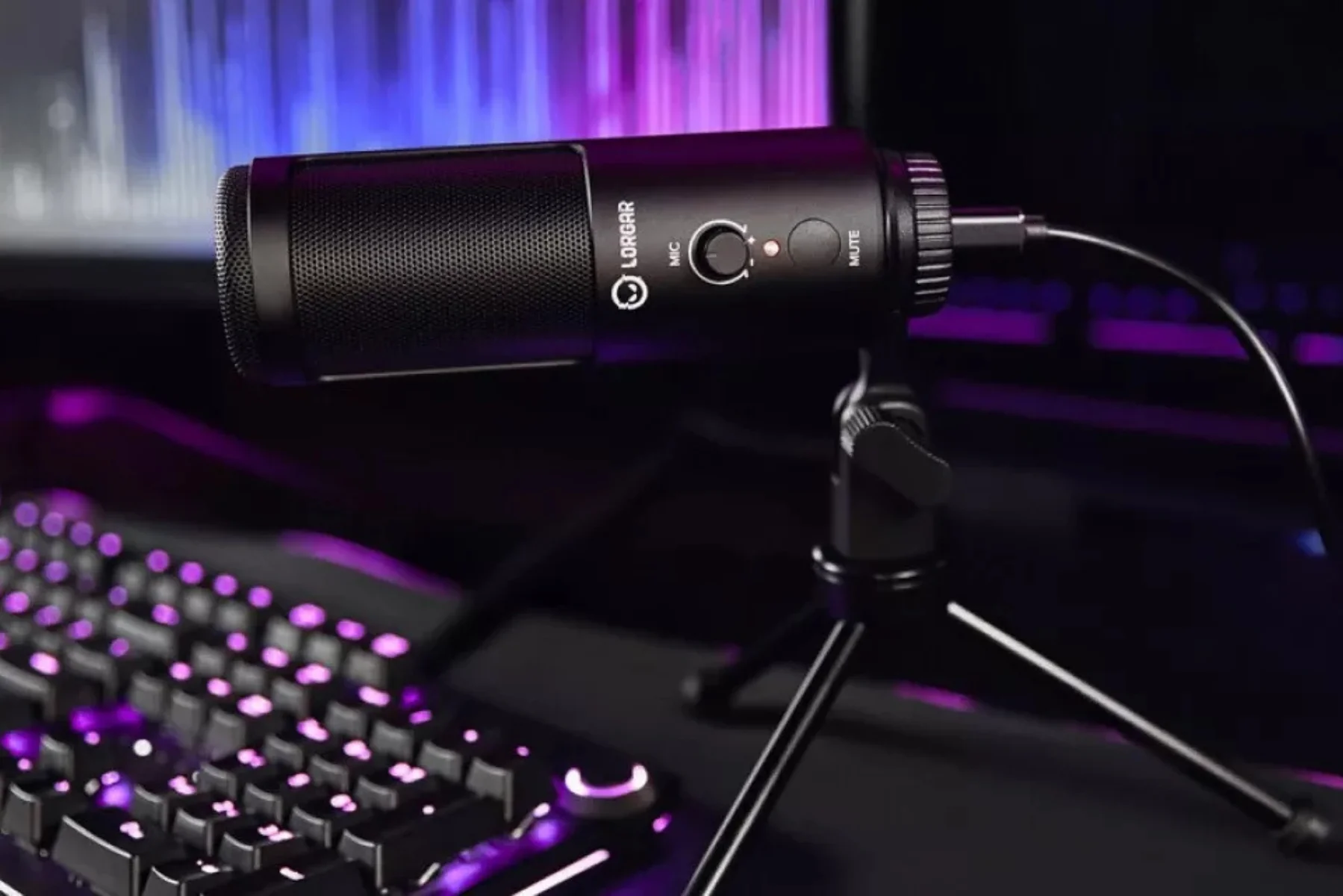 Mikrofón k PC LORGAR Soner 521 jednoduche pouzitie