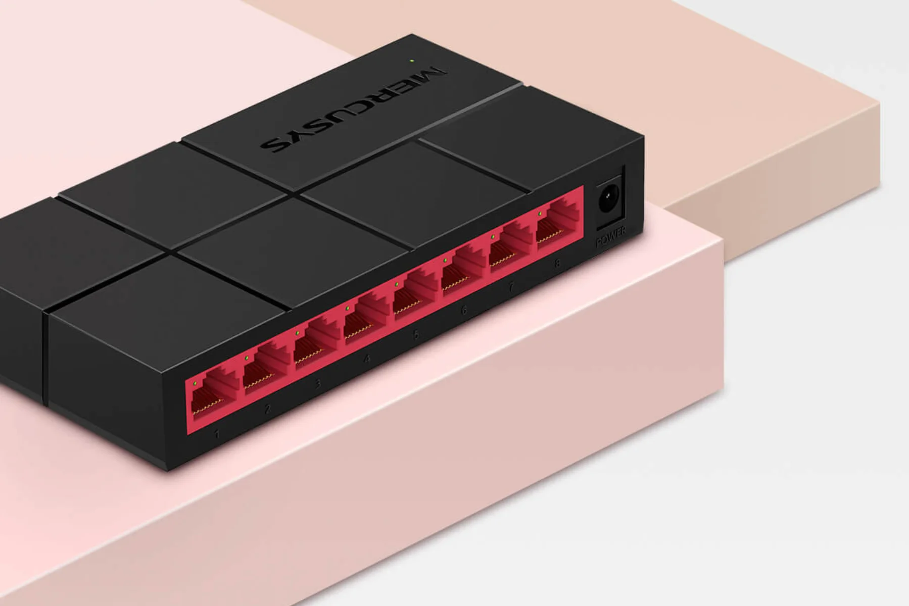 Stolný prepínač Mercusys MS108G plug and play