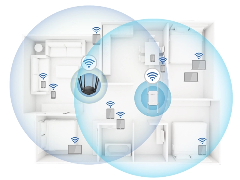 Mercusys_ME50G pokrytie