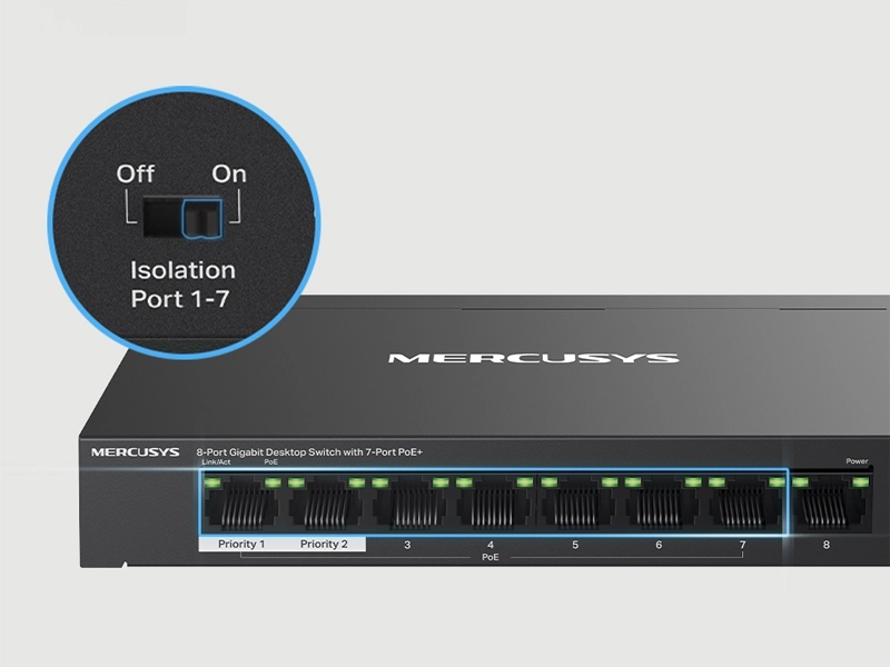 Mercusys_MS108GP_izolacny_rezim