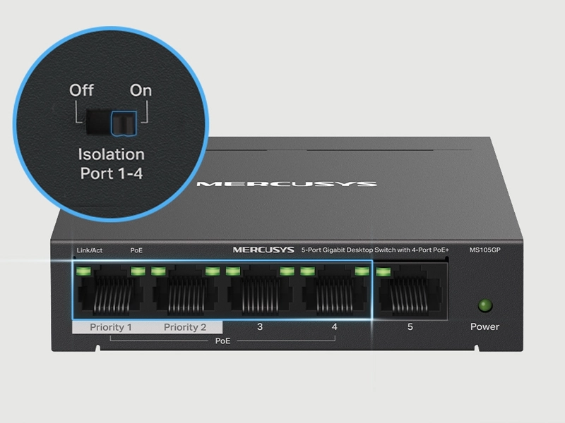 Tp-Link_MS105GP izolacia