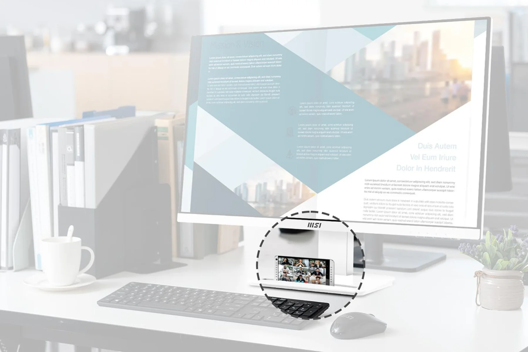 LED monitor MSI PRO MP273AW telefon na dosah