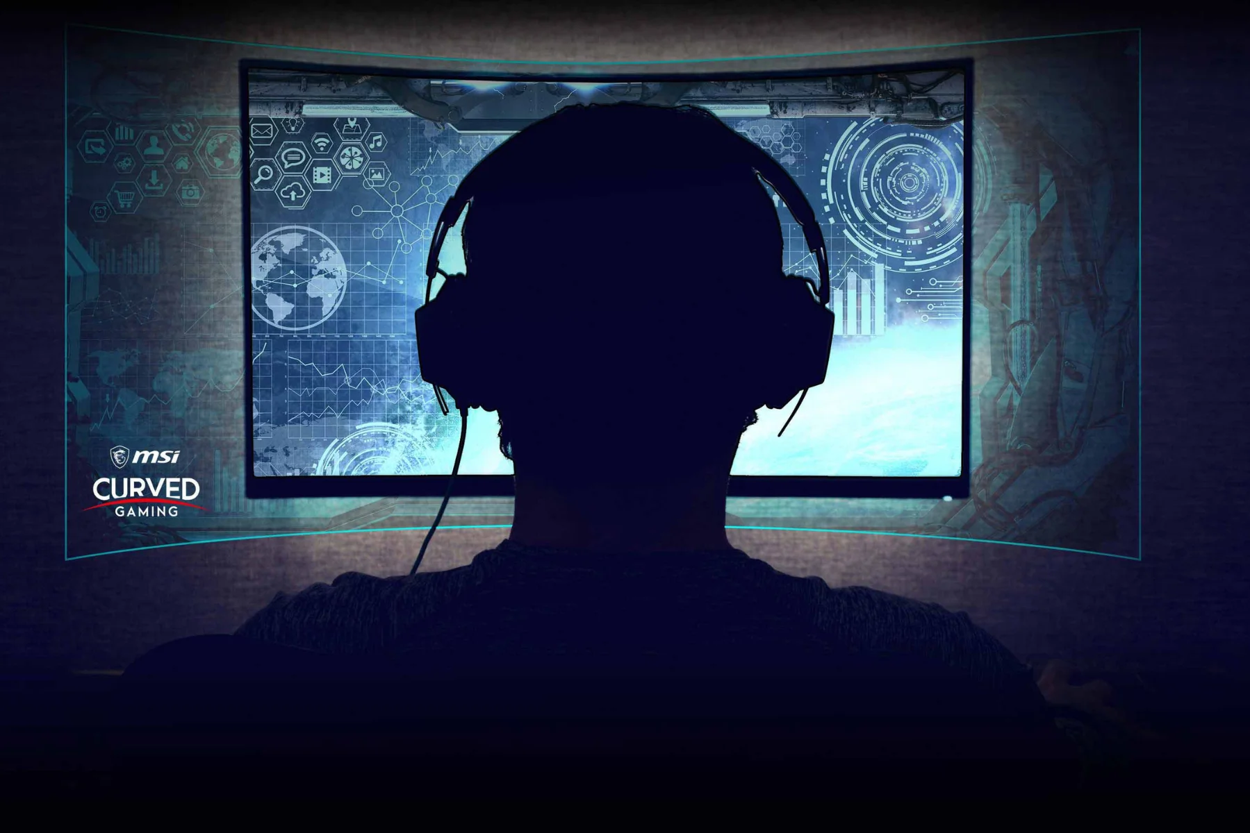 Hern&yacute; monitor MSI G32CQ4 E2 zakrivenie 1500R