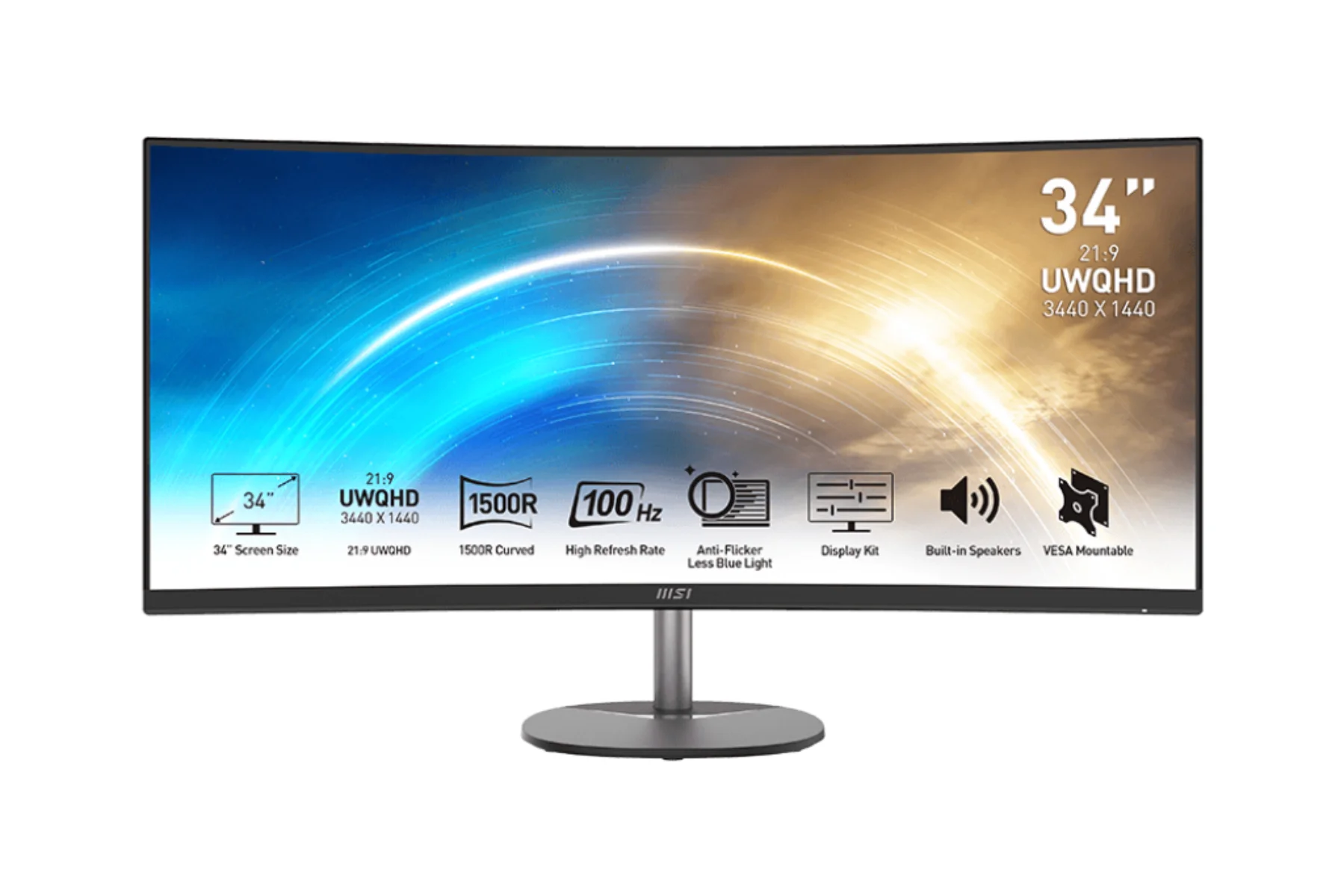 Monitor MSI PRO MP341CQ VA panel