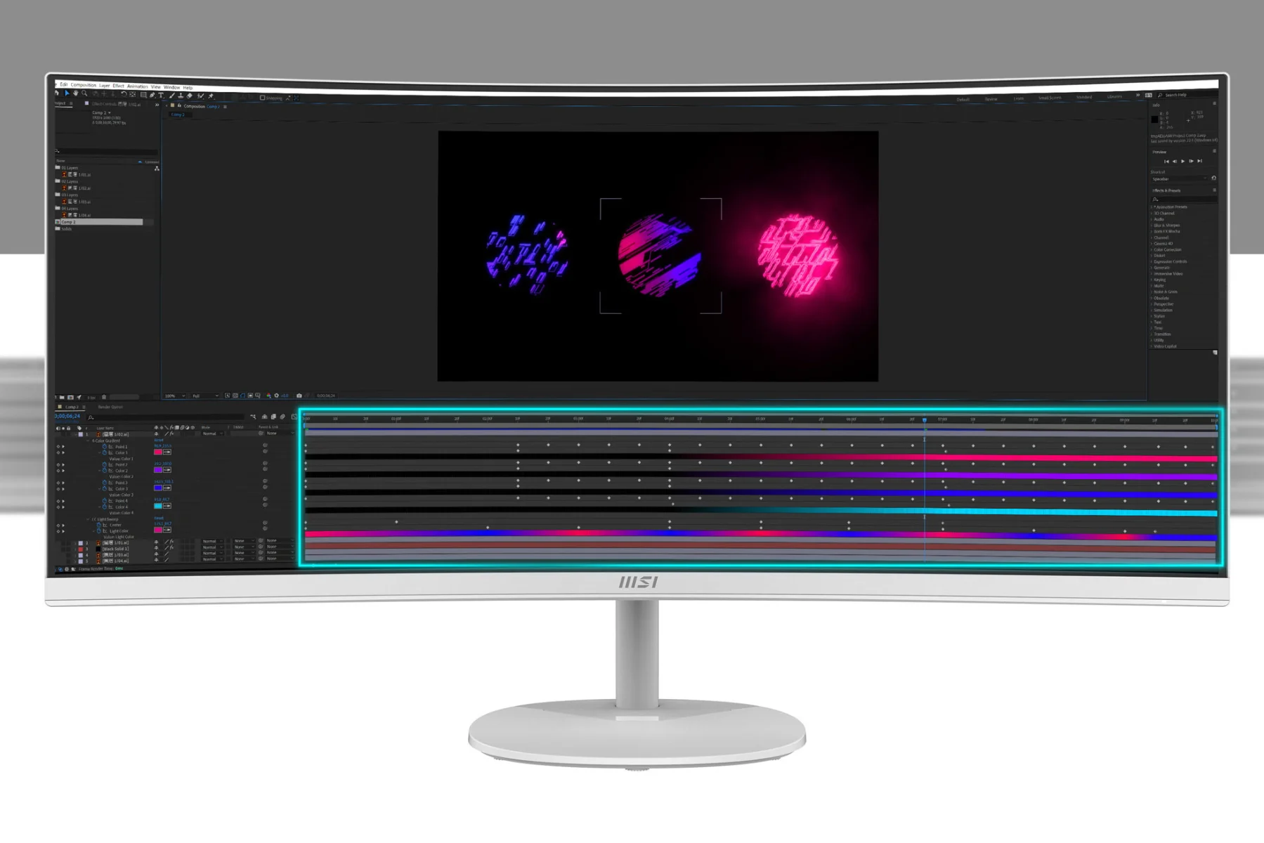 Monitor MSI PRO MP341CQW viacere okna