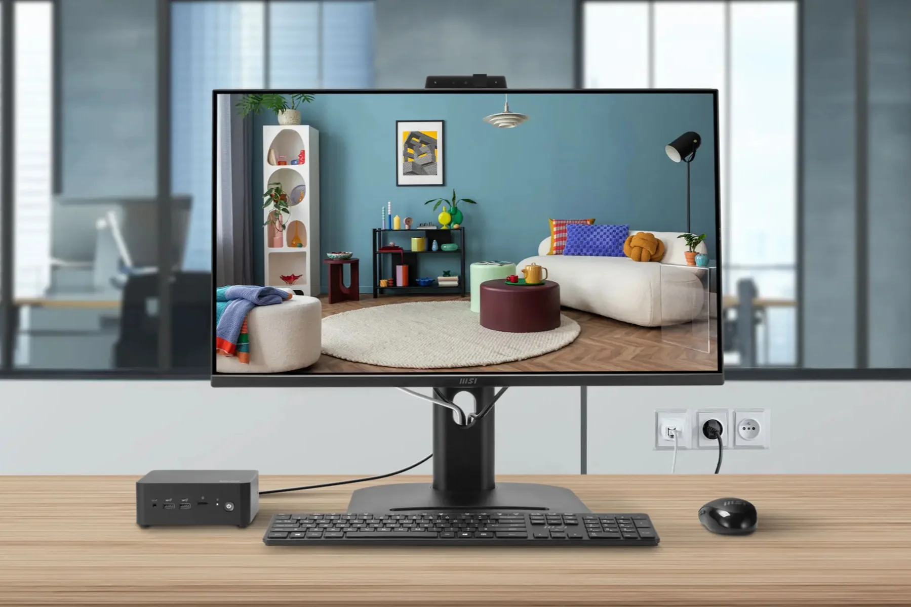 Monitor MSI PRO MP275QPDG jeden kabel