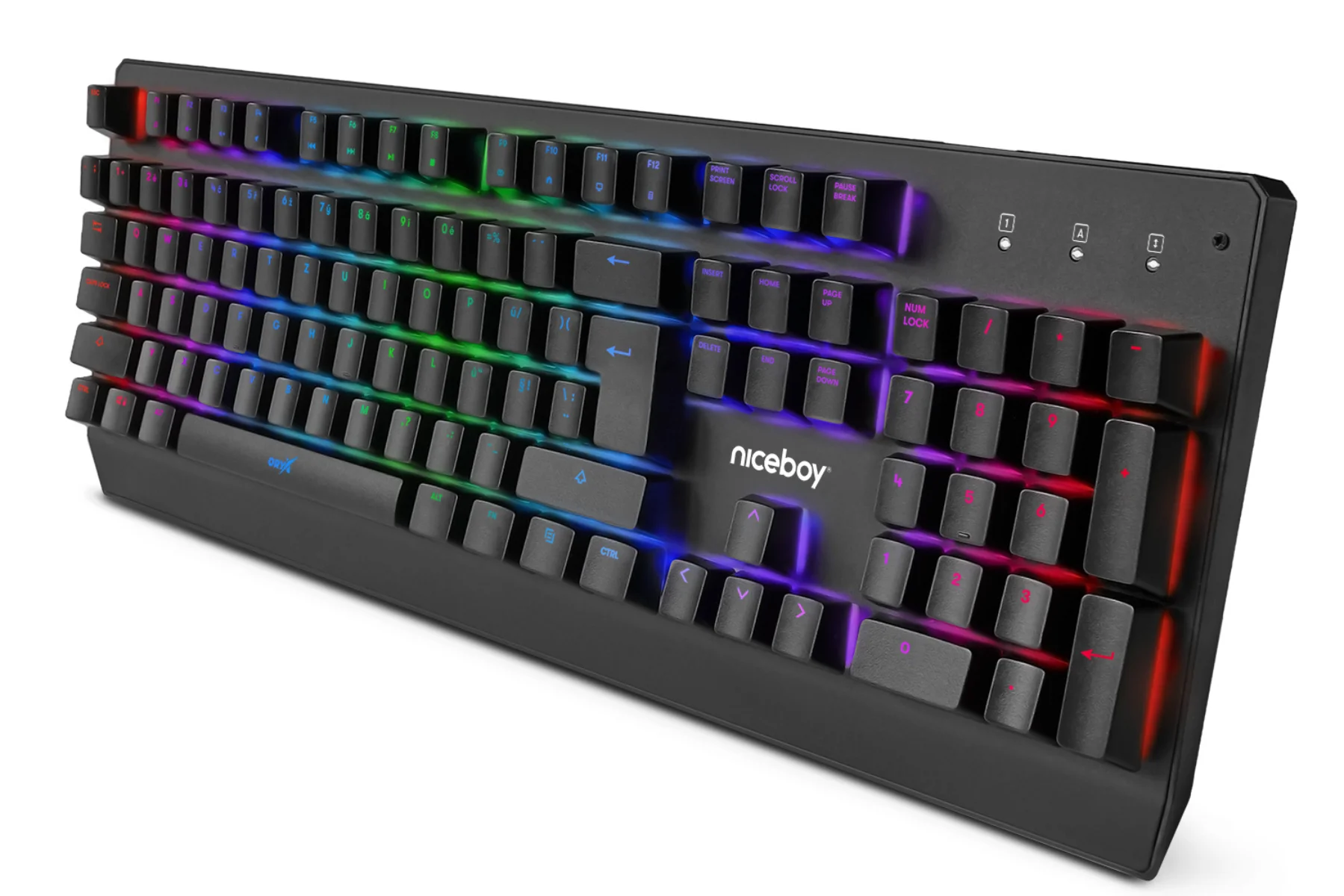 Mechanická herná klávesnica Niceboy ORYX K610 Chameleon 100 percent antighosting