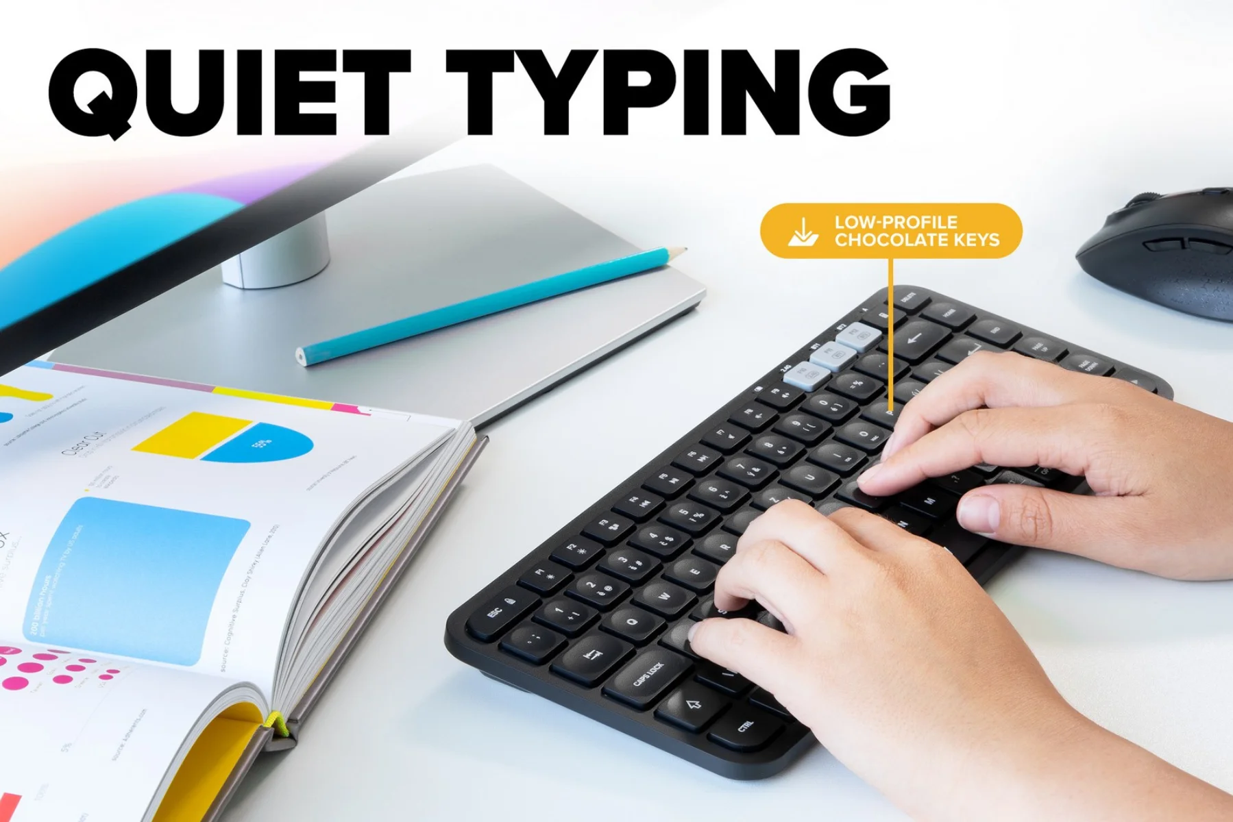 Bezdrôtová klávesnica Niceboy OFFICE K30X BT specialne tvarovane klavesy