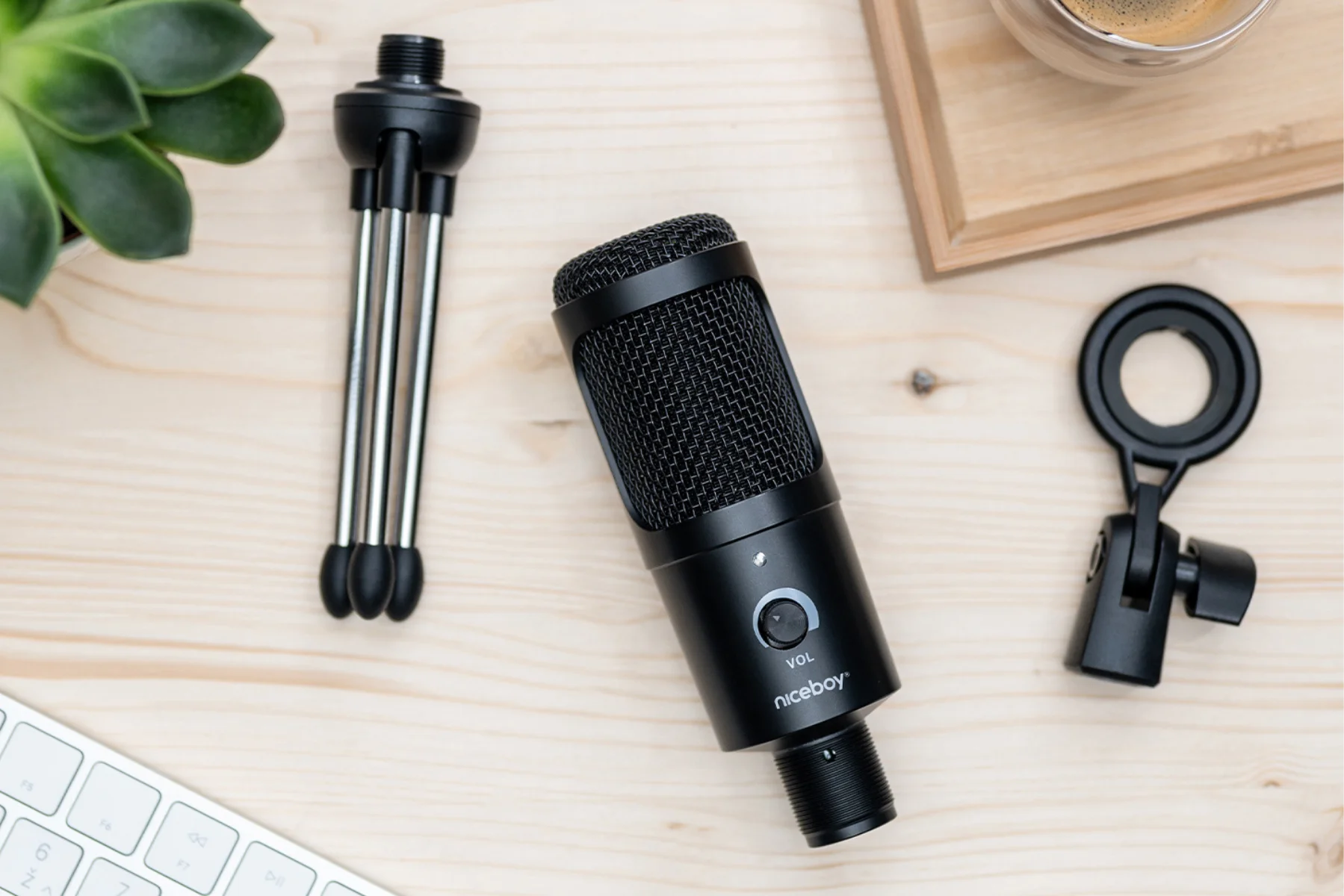 Mikrofón Niceboy VOICE Black cisty zvuk bez rusenia
