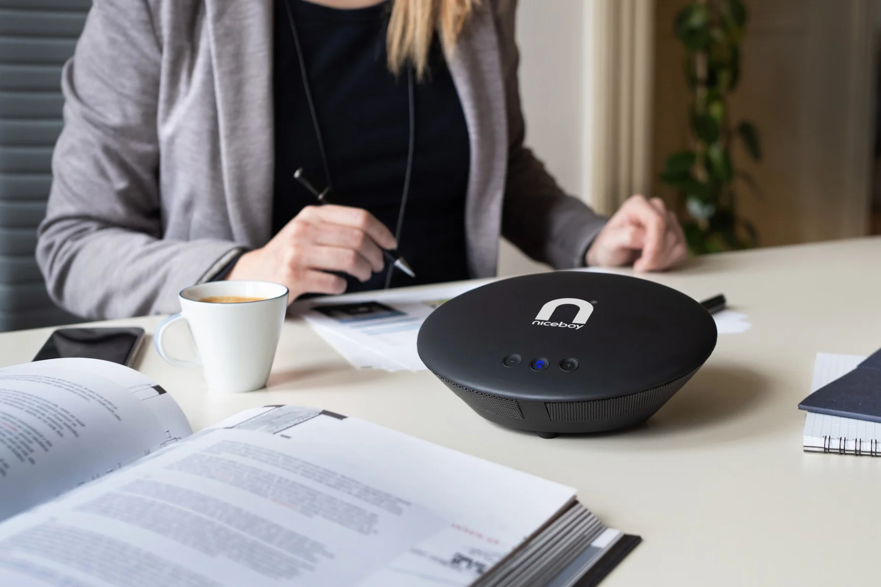 Mikrofón Niceboy Voice Call BT Black bezdrotove aj drotove pripojenie