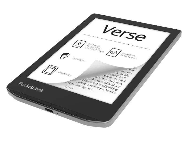 POCKETBOOK 629 VERSE podpora 25 formatov