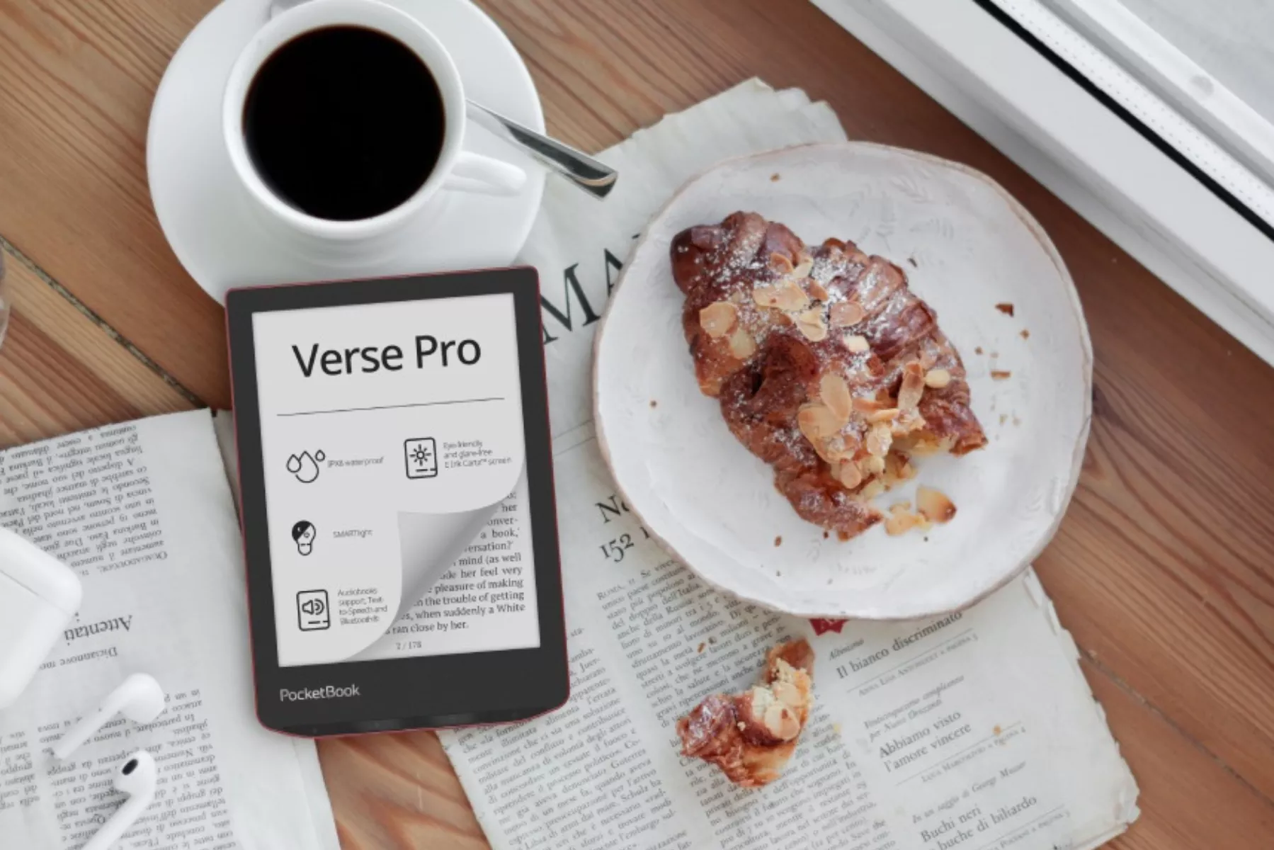 POCKETBOOK 634 Verse Pro displej