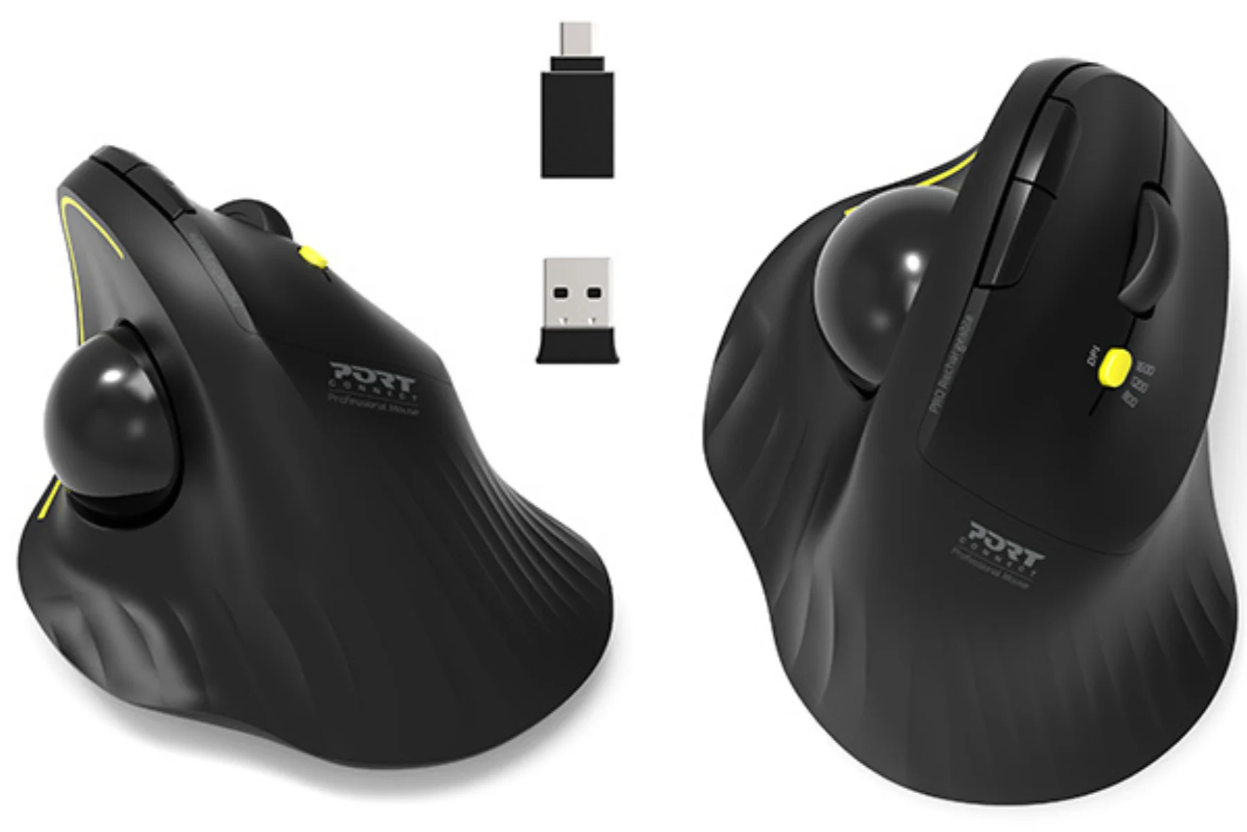 My&scaron; Port Designs USB-A/C BLACK kvalitna ergonomicka